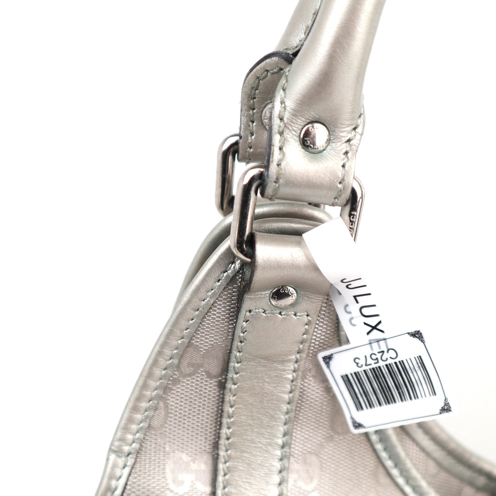 C2573 Gucci Shoulder Bag GG Imprimé Jackie Bag | Pre-Owned Excellent Brown Canvas GG