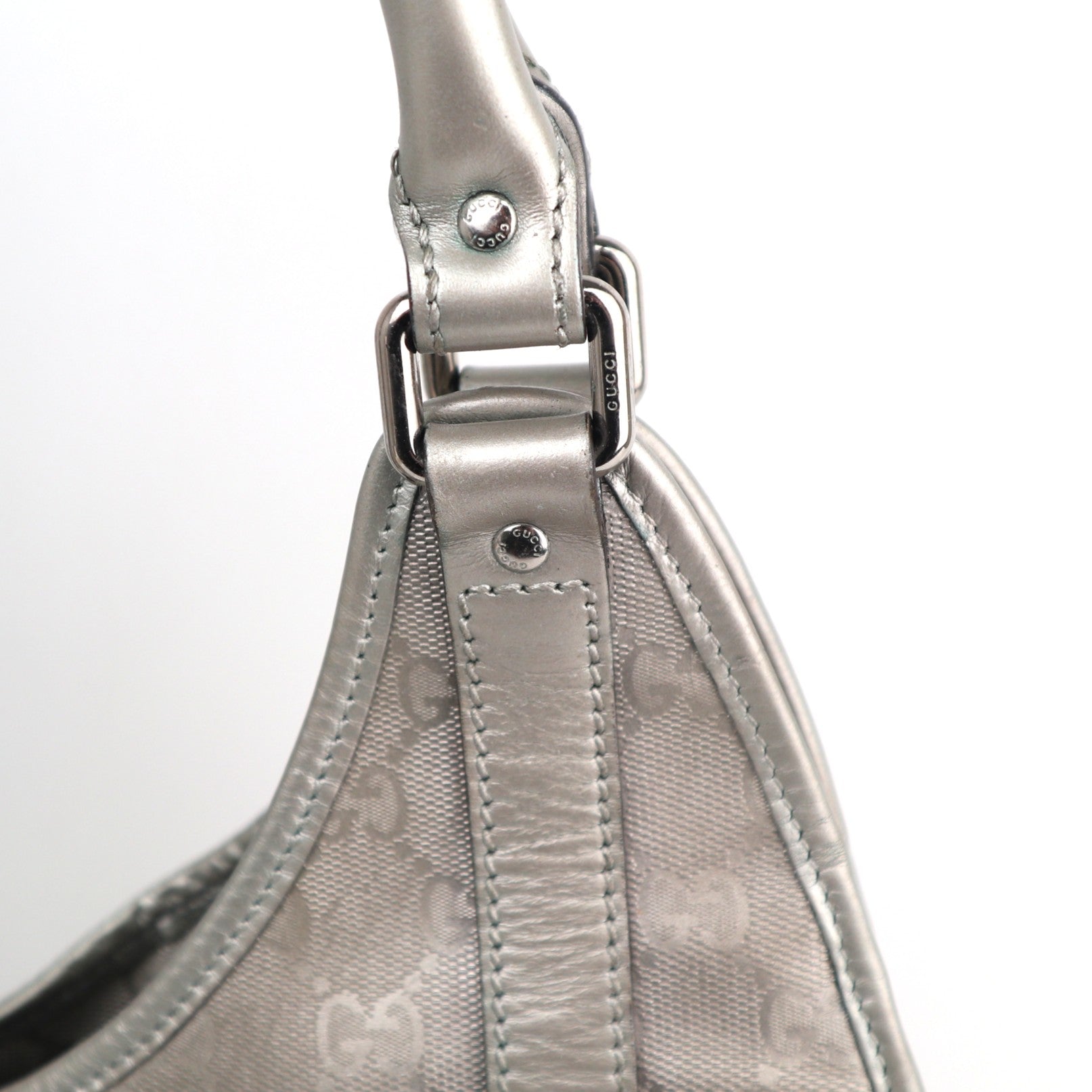 C2573 Gucci Shoulder Bag GG Imprimé Jackie Bag | Pre-Owned Excellent Brown Canvas GG