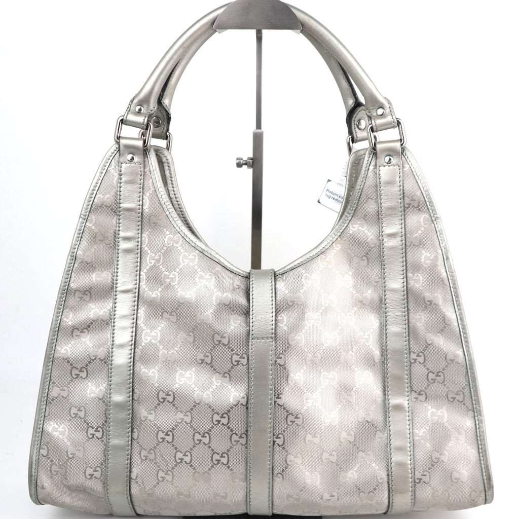 C2573 Gucci Shoulder Bag GG Imprimé Jackie Bag | Pre-Owned Excellent Brown Canvas GG