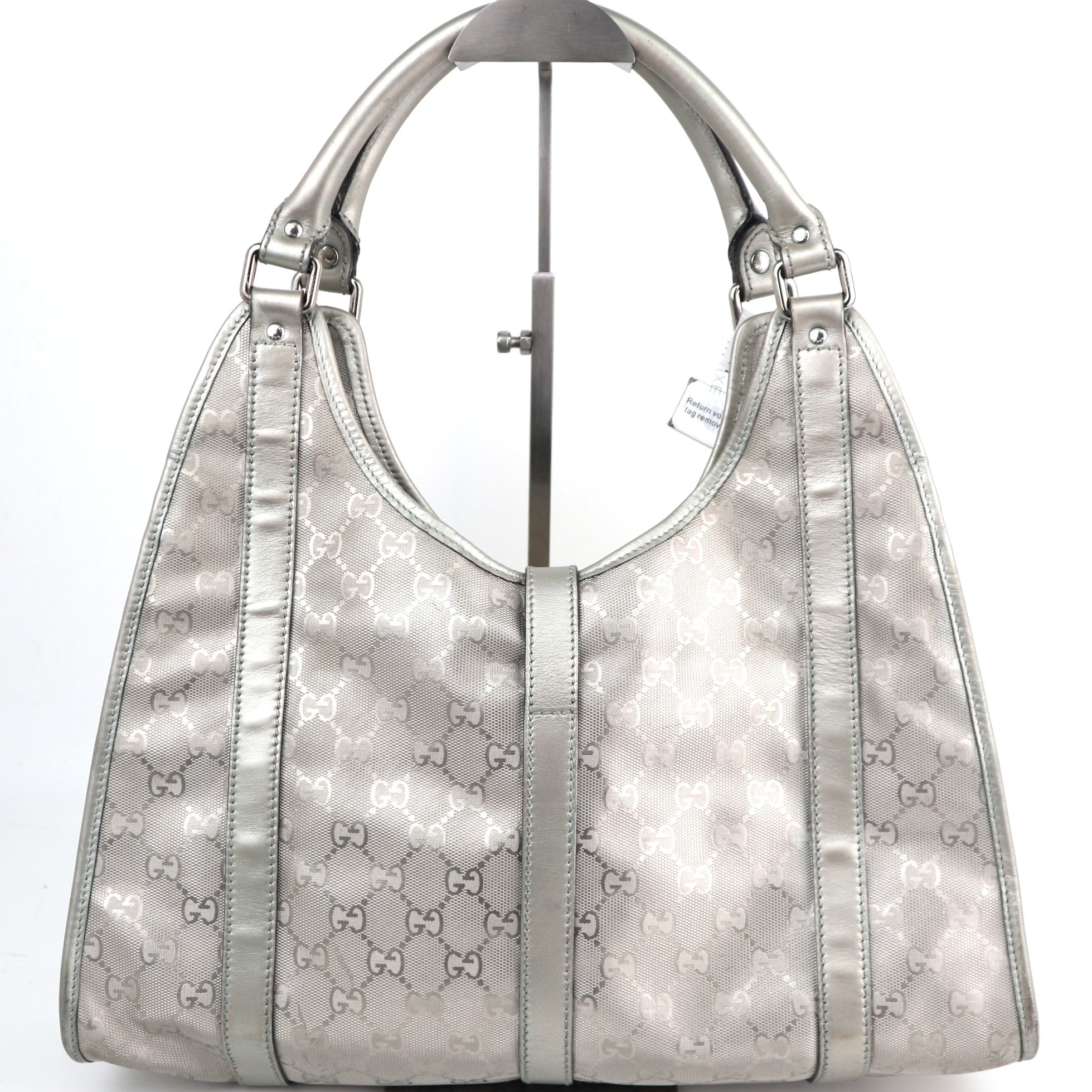 C2573 Gucci Shoulder Bag GG Imprimé Jackie Bag | Pre-Owned Excellent Brown Canvas GG