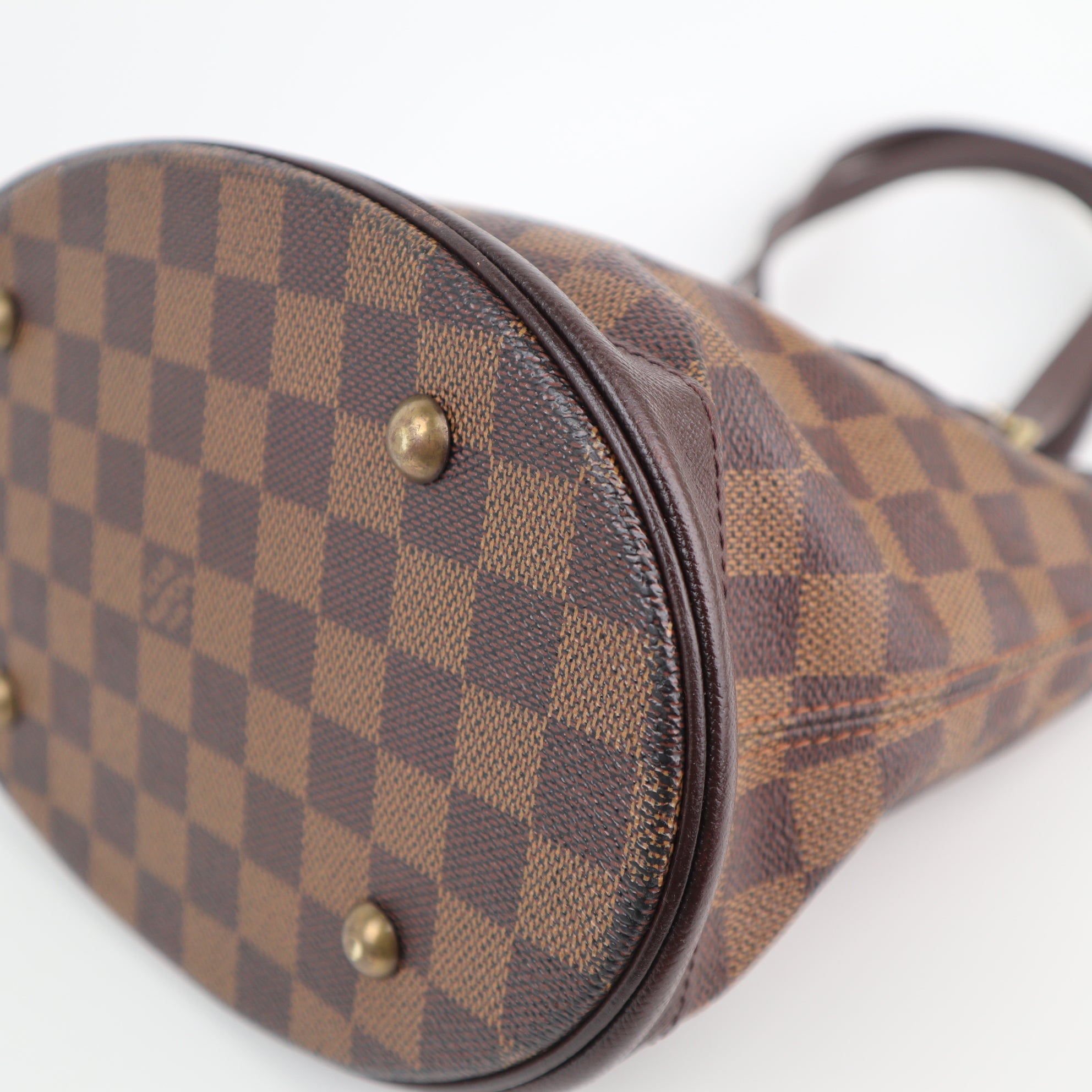 Louis Vuitton Damier Ebene Petit Bucket Shoulder Bag C1709R | Pre-Owned Excellent Brown Damier Ebene Canvas