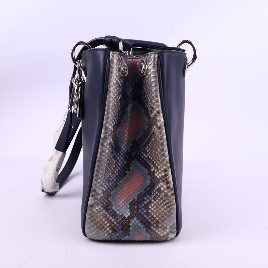 J3749 Christian Dior Top Handle Bag Leather Medium Diorissimo Tote | Pre-Owned Leather