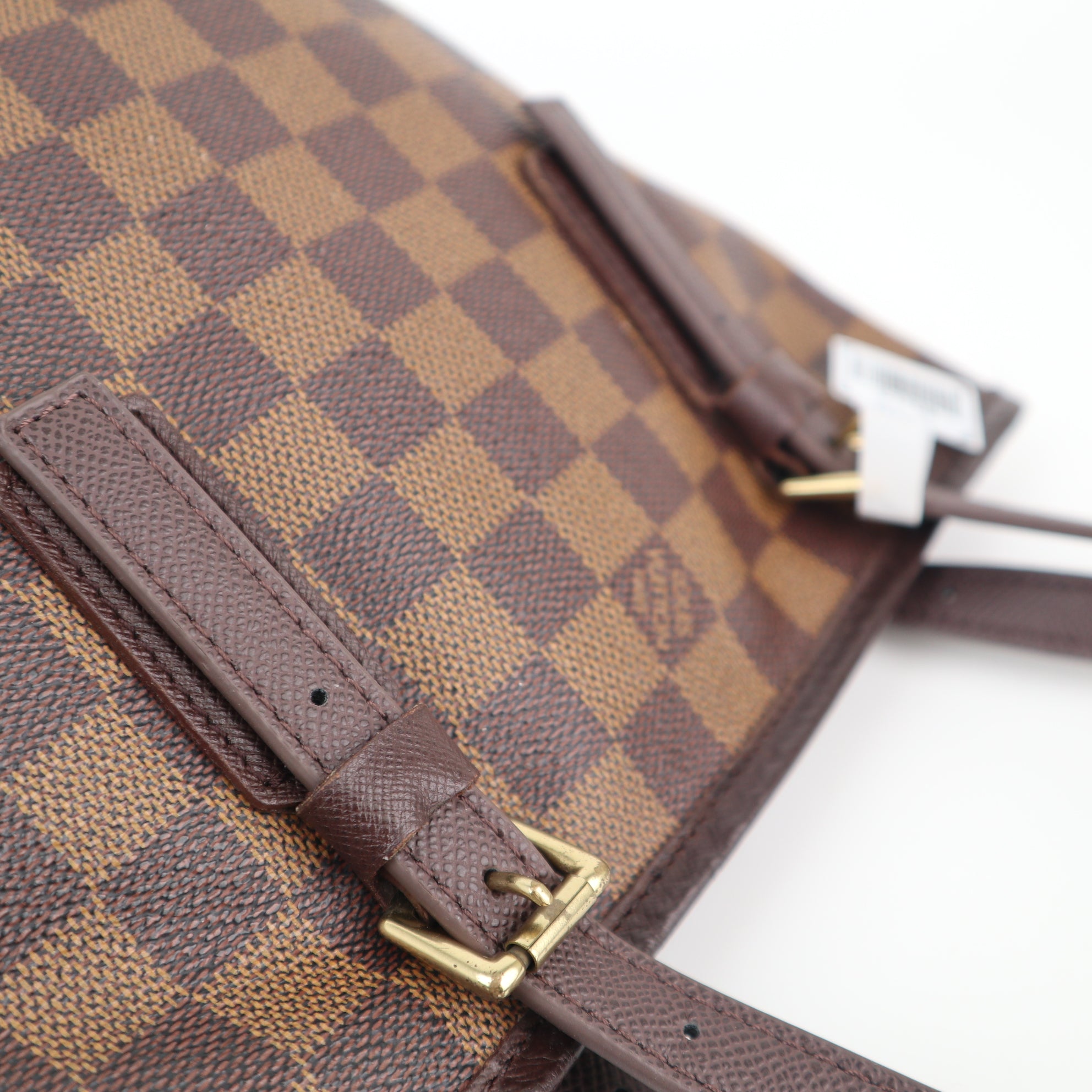 Louis Vuitton Damier Ebene Petit Bucket Shoulder Bag C1709R | Pre-Owned Excellent Brown Damier Ebene Canvas
