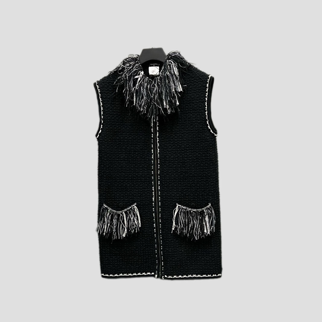 CHANEL Woven Fringe Jacket- 95% new