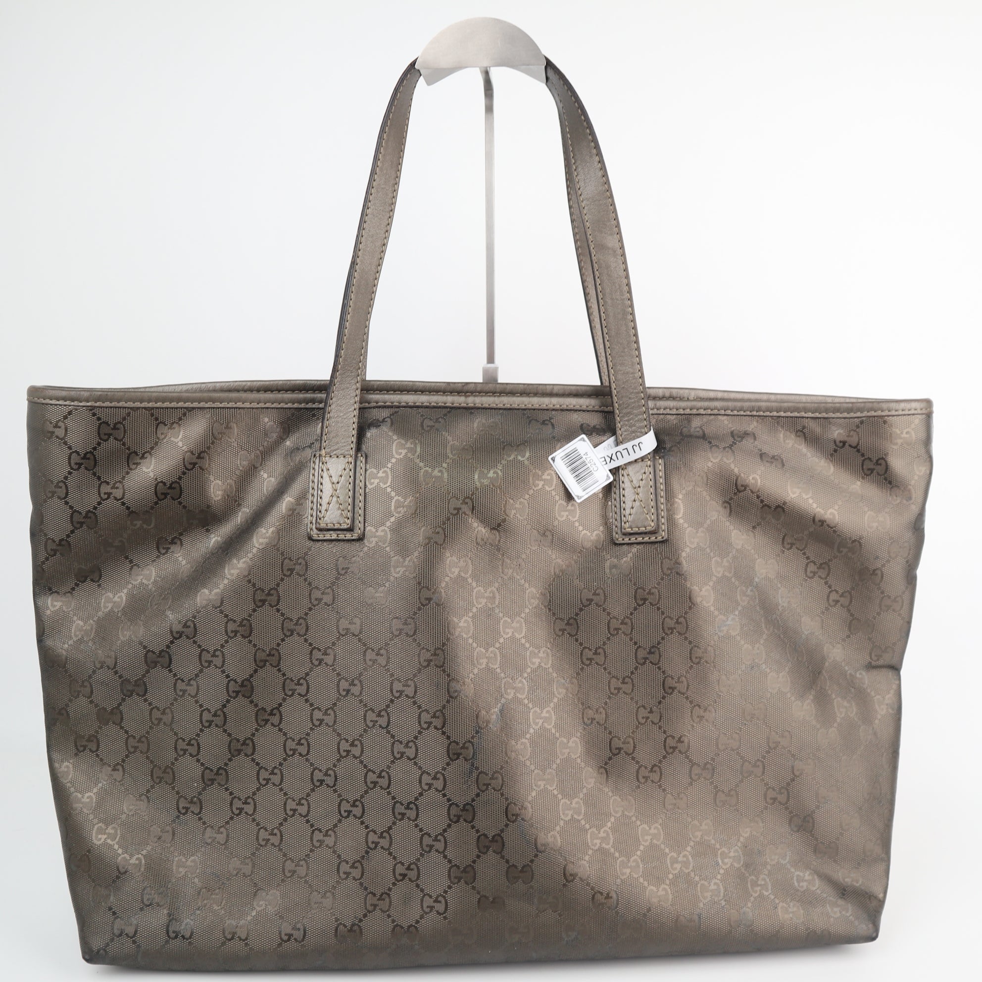 C2574 Gucci Tote Bag GG Imprimé Joy Large Tote | Pre-Owned Excellent Brown Canvas GG