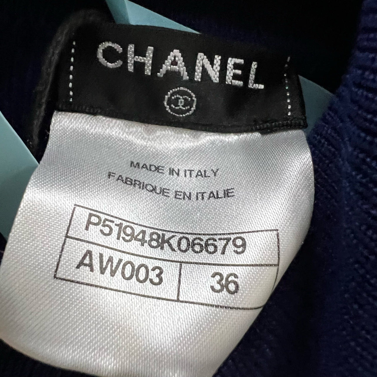 CHANEL Drawstring Logo Knit- 95% new