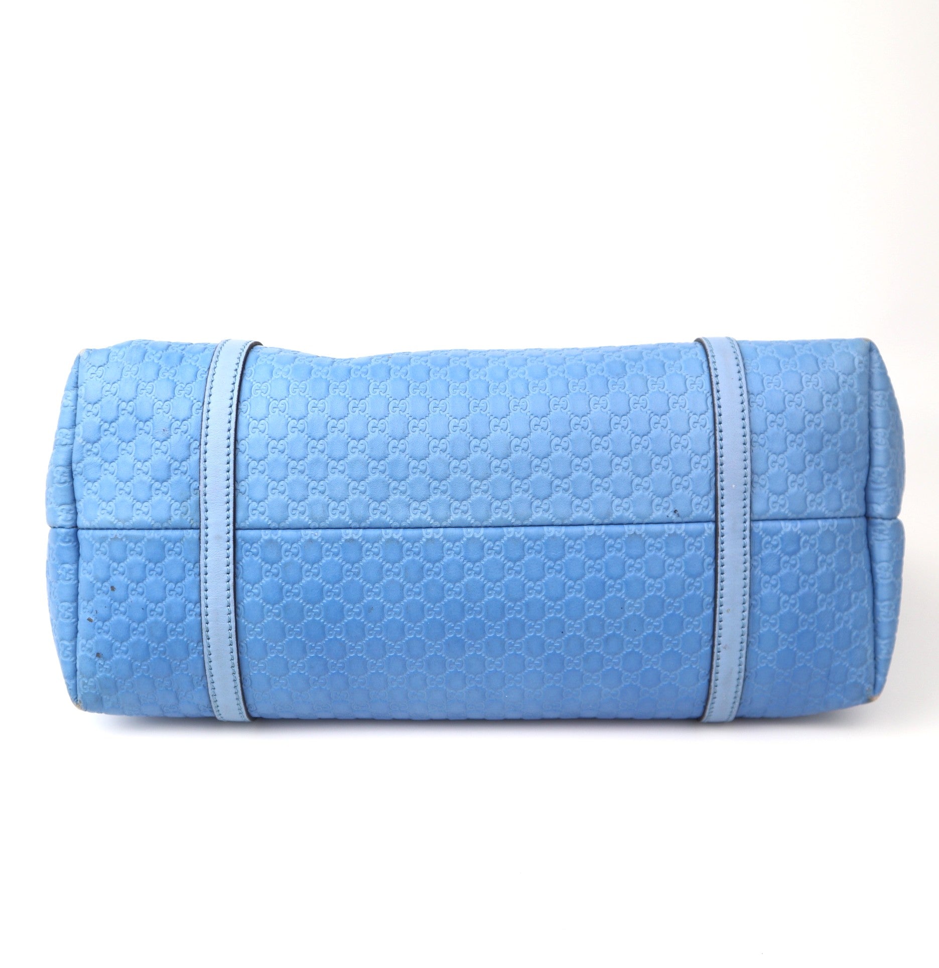 C1122 Gucci  Microguccissima Top Handle Tote Sky Blue-Pre Owned