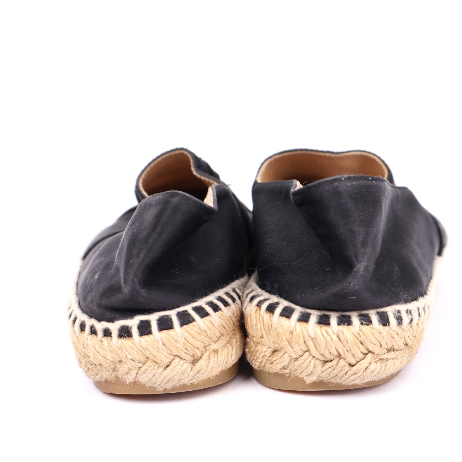 J1330 CHANEL Black Canvas CC Logo Espadrilles EU37/UK4- Pre Owned