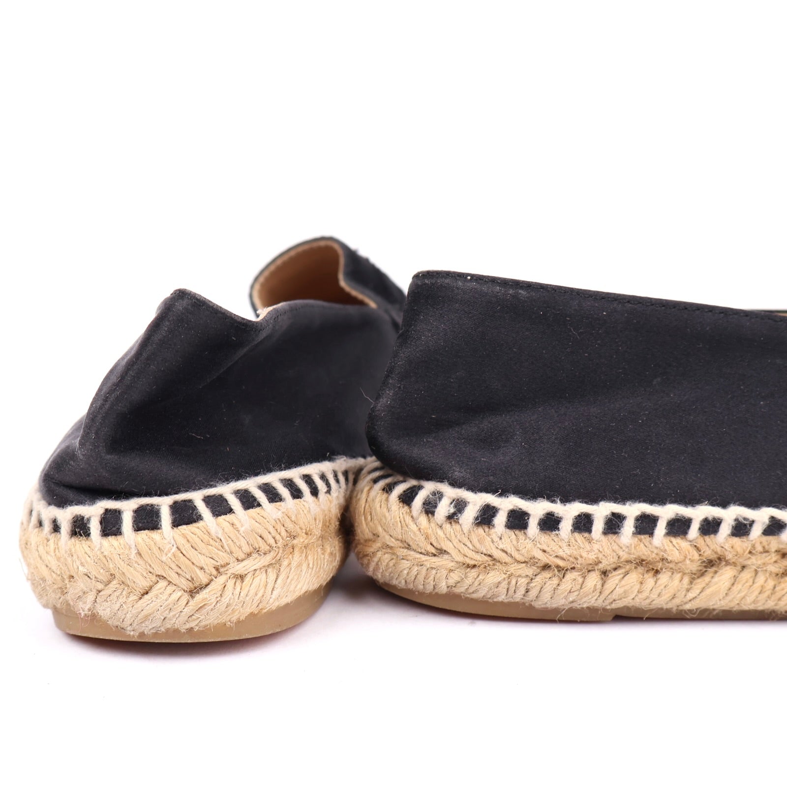 J1330 CHANEL Black Canvas CC Logo Espadrilles EU37/UK4- Pre Owned