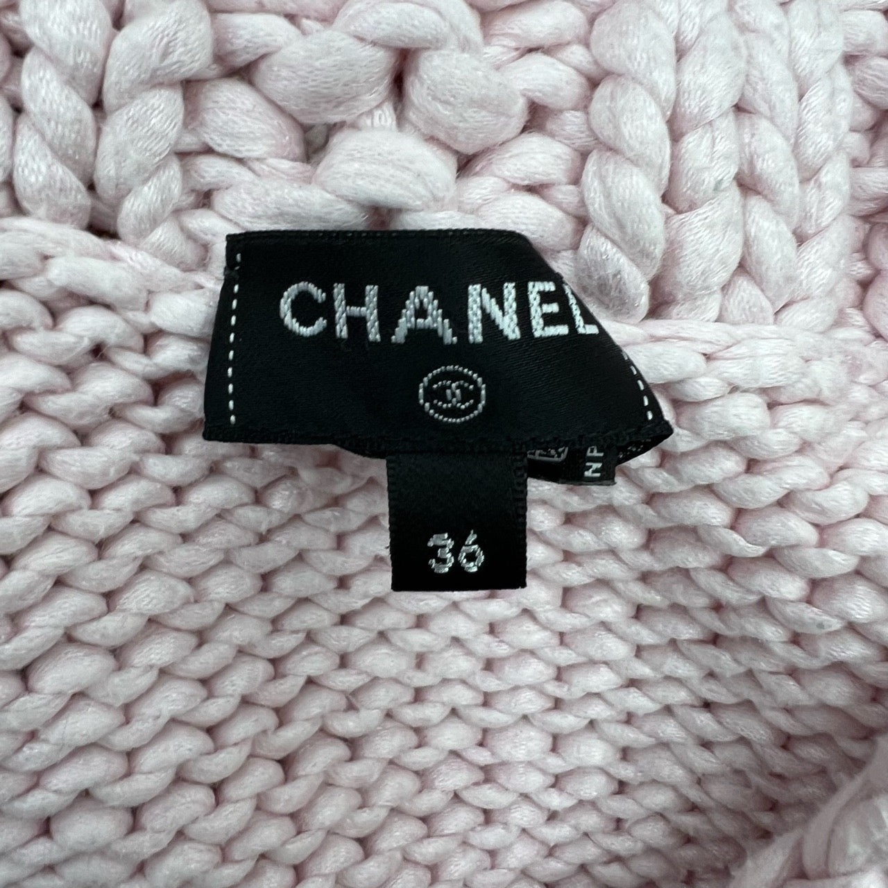 CHANEL Pink Cropped Knit Sweater- 95% new