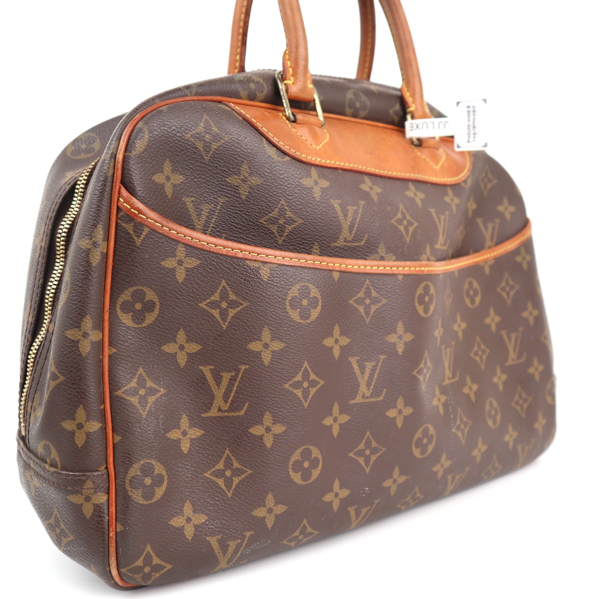 Louis Vuitton Monogram Deauville Shoulder Bag C1714 | Pre-Owned Very Good Brown Monogram Canvas