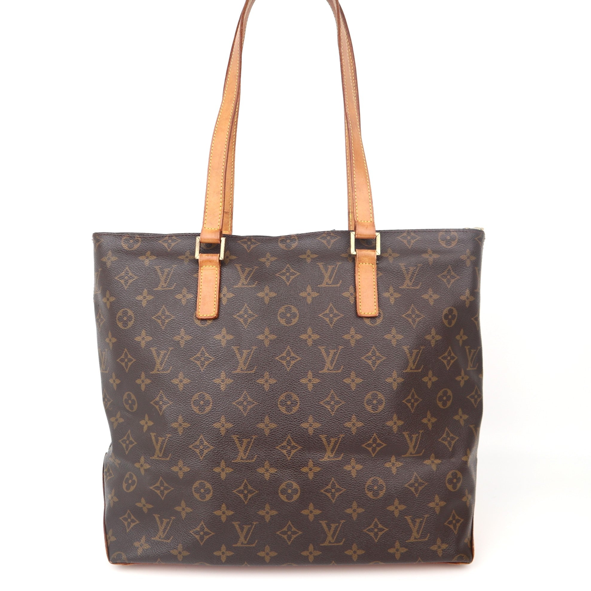 C1124 Louis Vuitton Cabas Mezzo Monogram Tote shoulder Bag-Pre Owned