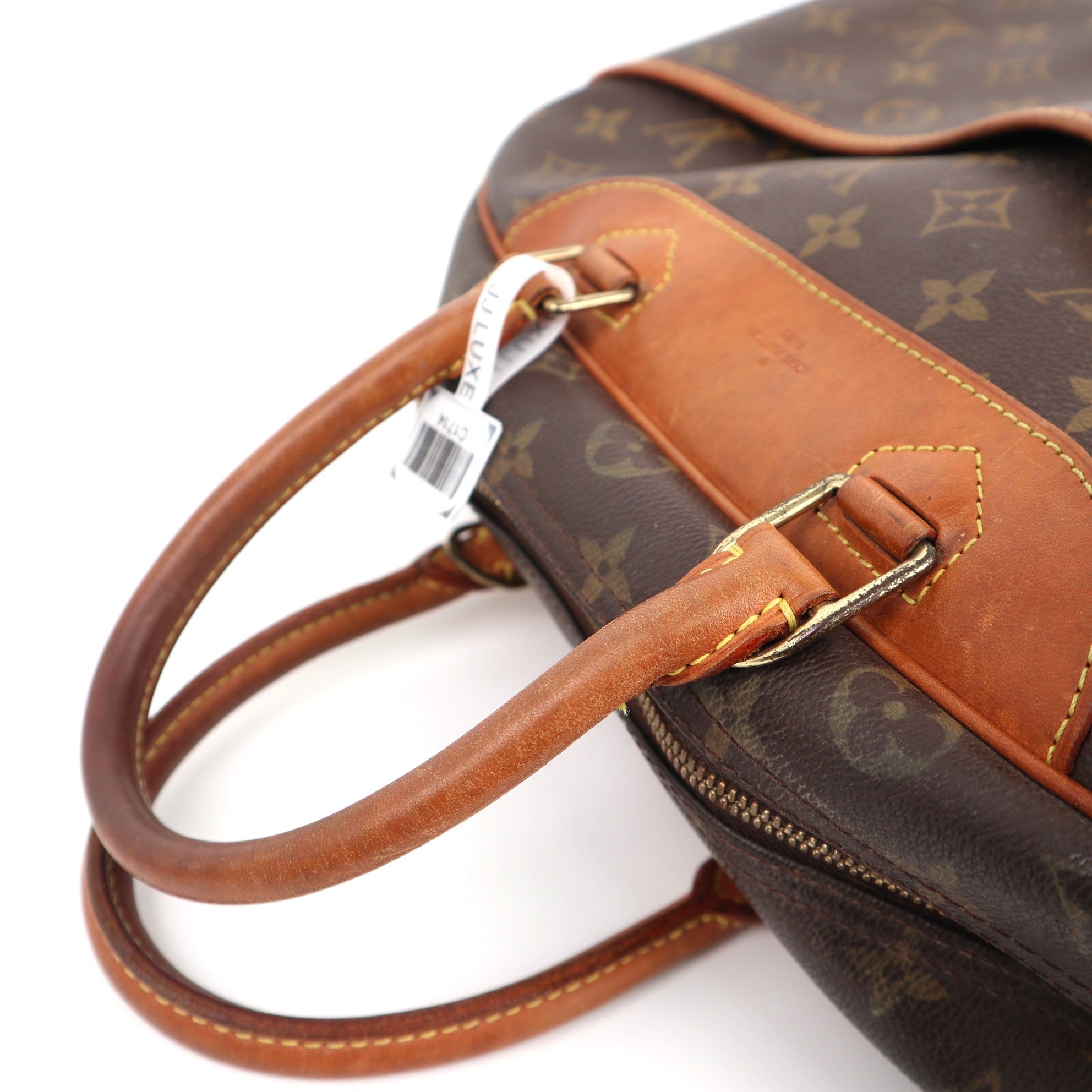 Louis Vuitton Monogram Deauville Shoulder Bag C1714 | Pre-Owned Very Good Brown Monogram Canvas
