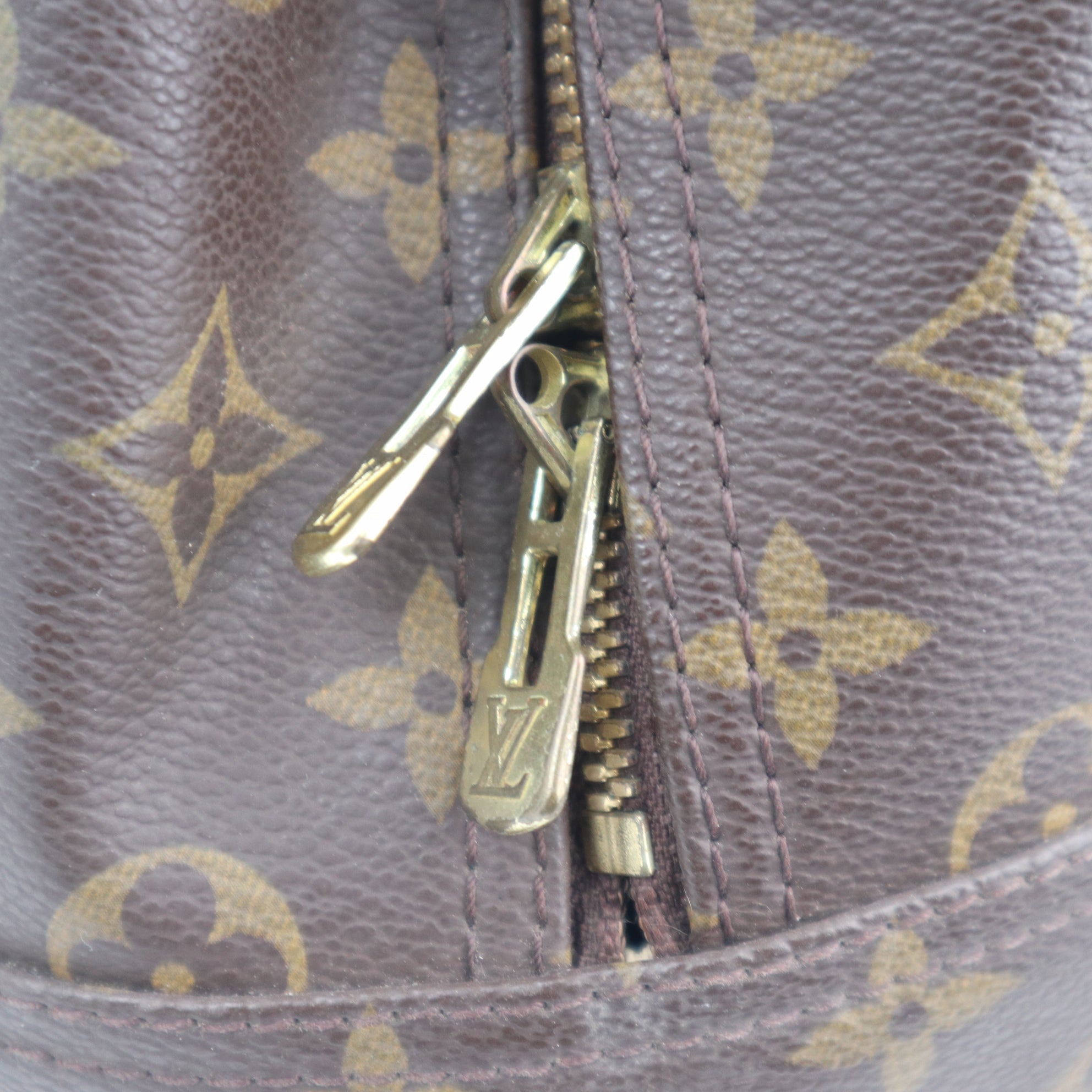 Louis Vuitton Monogram Deauville Shoulder Bag C1714 | Pre-Owned Very Good Brown Monogram Canvas