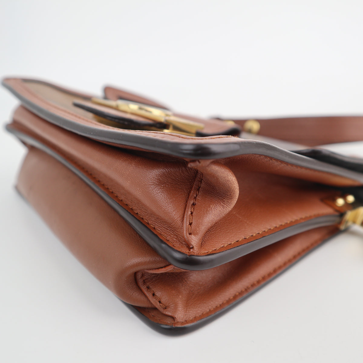 C2579 Louis Vuitton Top Handle Bag Dauphine Mini Monogram Reverse | Pre-Owned Very Good Brown Canvas Monogram Reverse