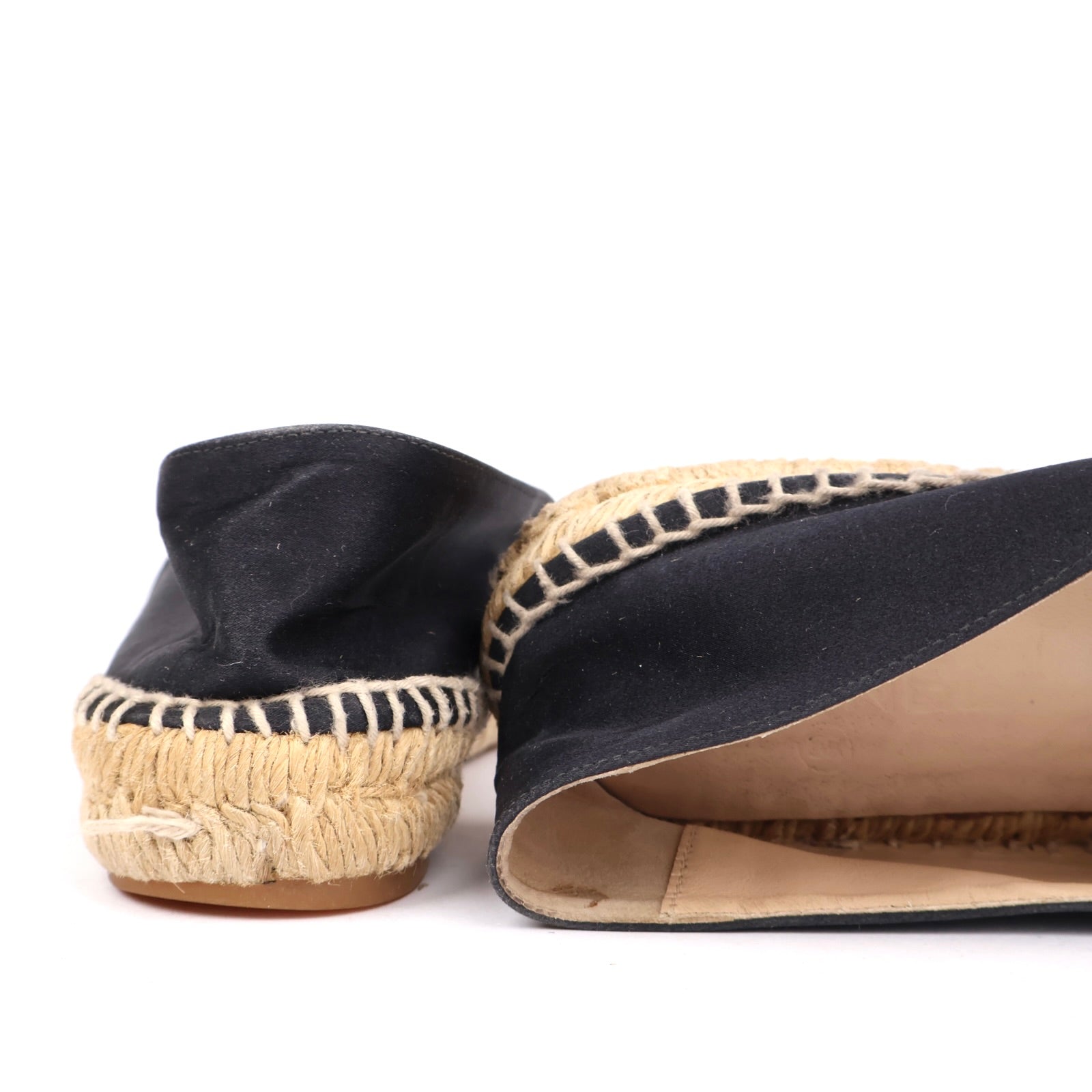 J1332 CHANEL Black Canvas CC Logo Espadrilles EU37/UK4- Pre Owned