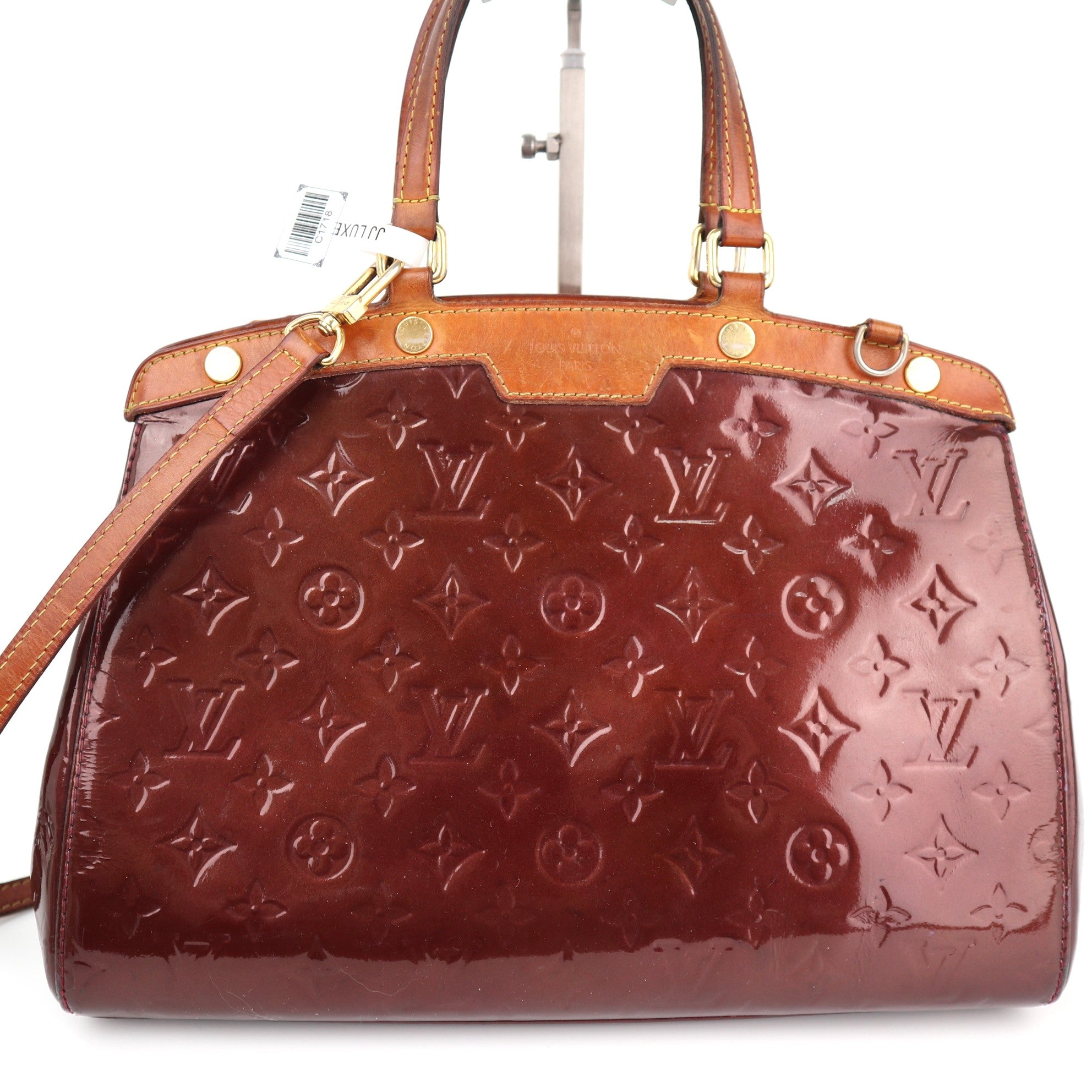 Louis Vuitton Monogram Brea Vernis MM Shoulder Bag C1718 | Pre-Owned Good Brown Monogram Canvas