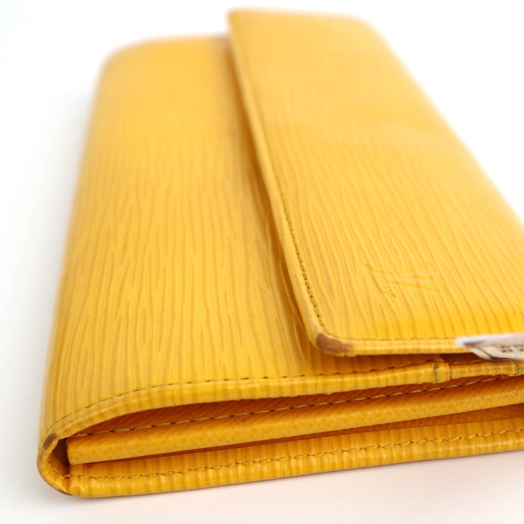 C2581 Louis Vuitton Wallet Yellow Epi Walle | Pre-Owned Very Good Yellow Leather