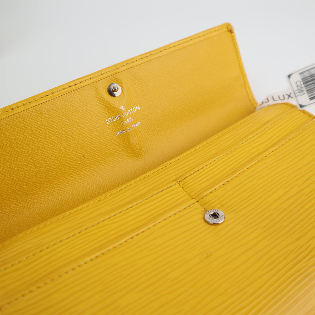 C2581 Louis Vuitton Wallet Yellow Epi Walle | Pre-Owned Very Good Yellow Leather