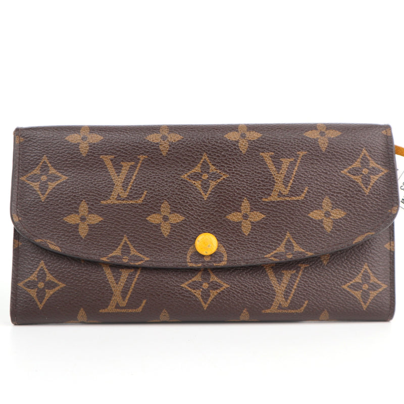 C2583 Louis Vuitton Wallet Monogram Emille Wallet yellow | Pre-Owned Very Good Yellow Canvas Monogram
