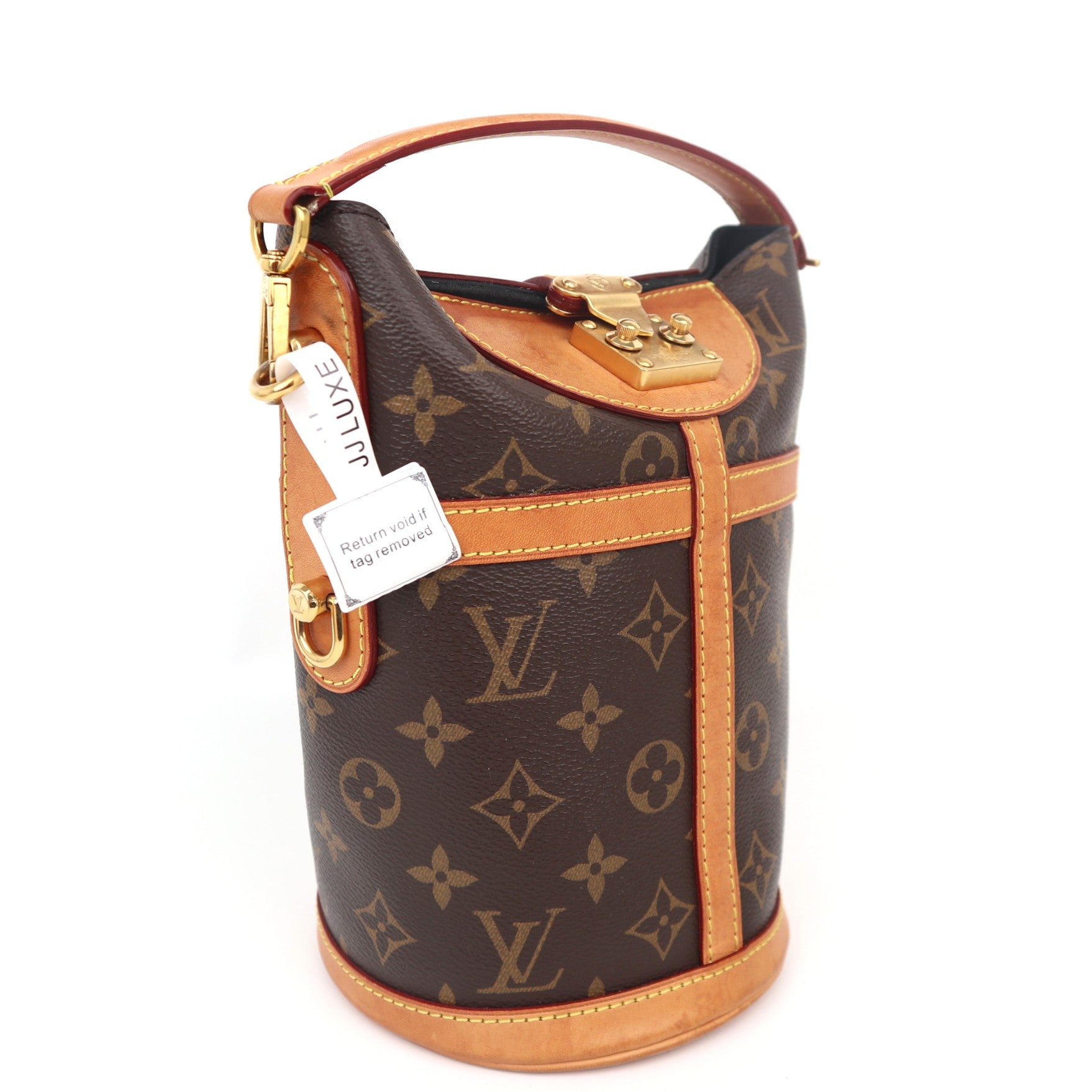 C1128 Louis Vuitton Monogram Canvas Duffle Bucket Bag-Pre Owned