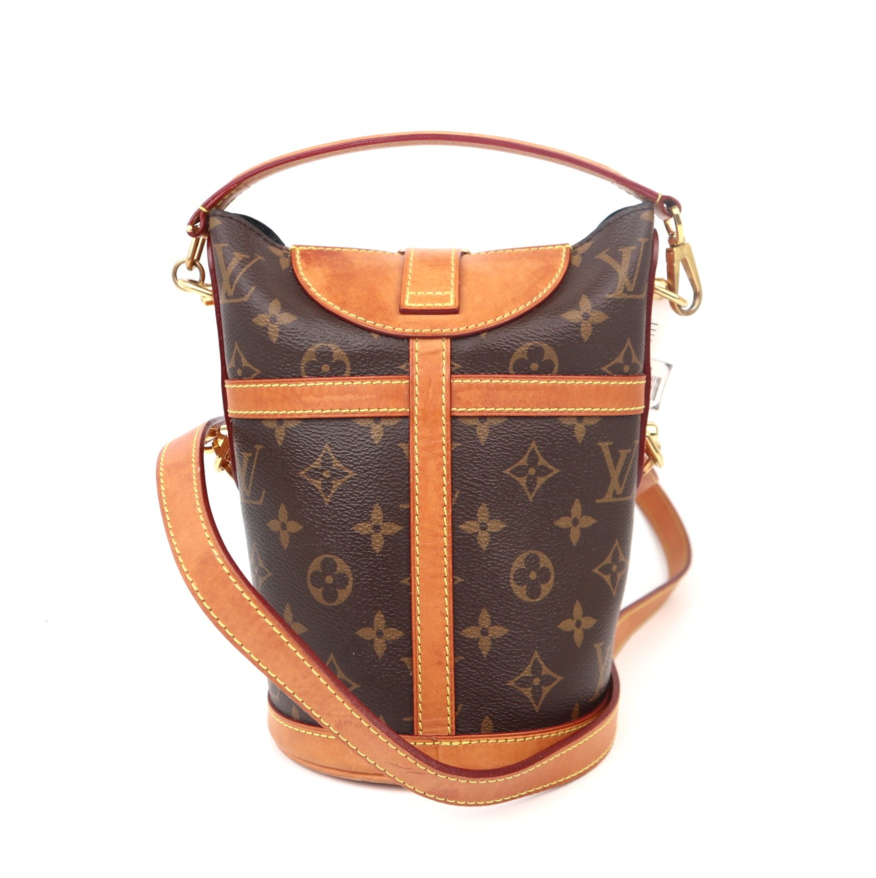 C1128 Louis Vuitton Monogram Canvas Duffle Bucket Bag-Pre Owned