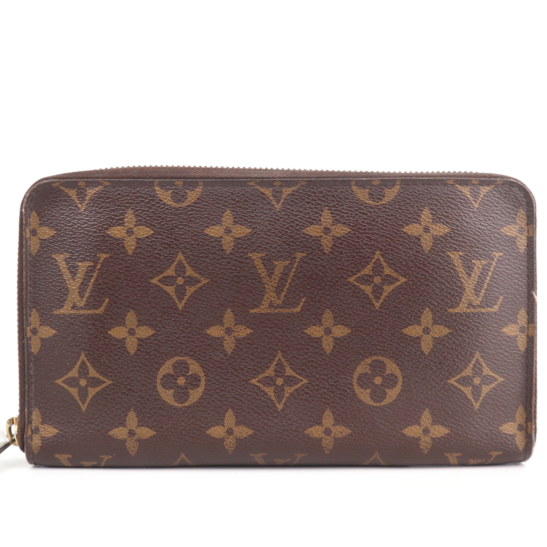 C2584 Louis Vuitton Wallet Monogram Zippy Organizer | Pre-Owned Very Good Brown Canvas Monogram