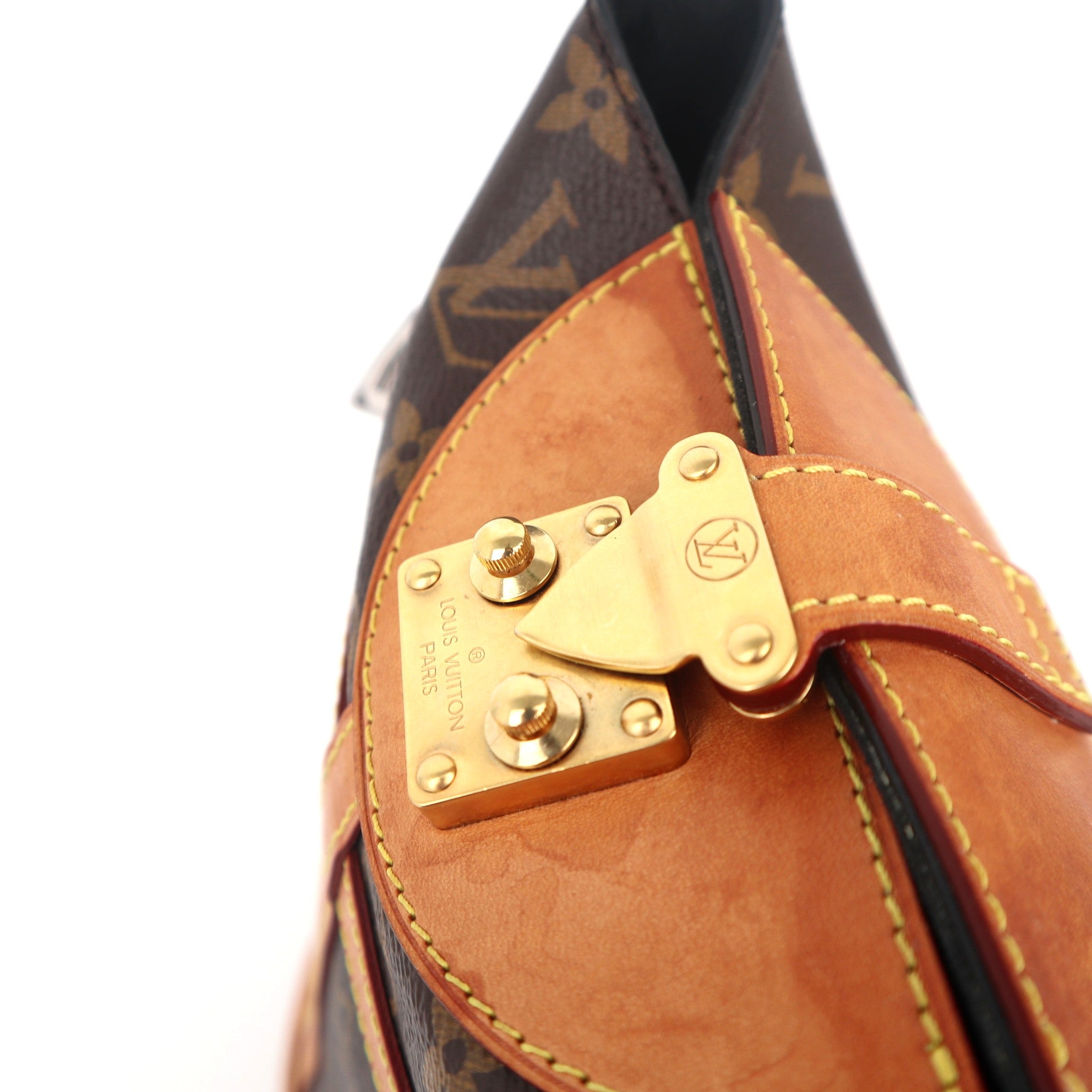 C1128 Louis Vuitton Monogram Canvas Duffle Bucket Bag-Pre Owned