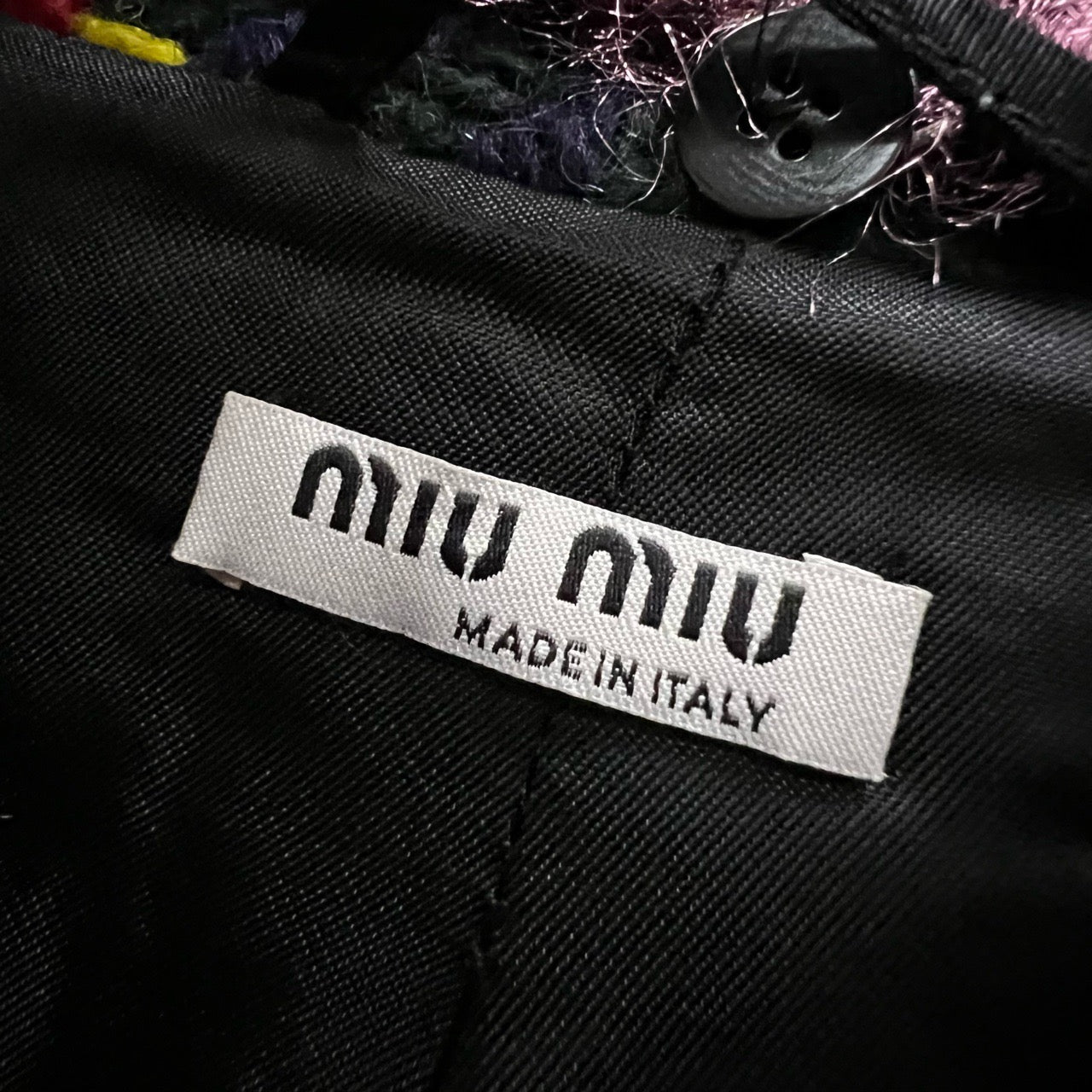 Miu Miu Plaid Coat with Fur Collar- 95% new