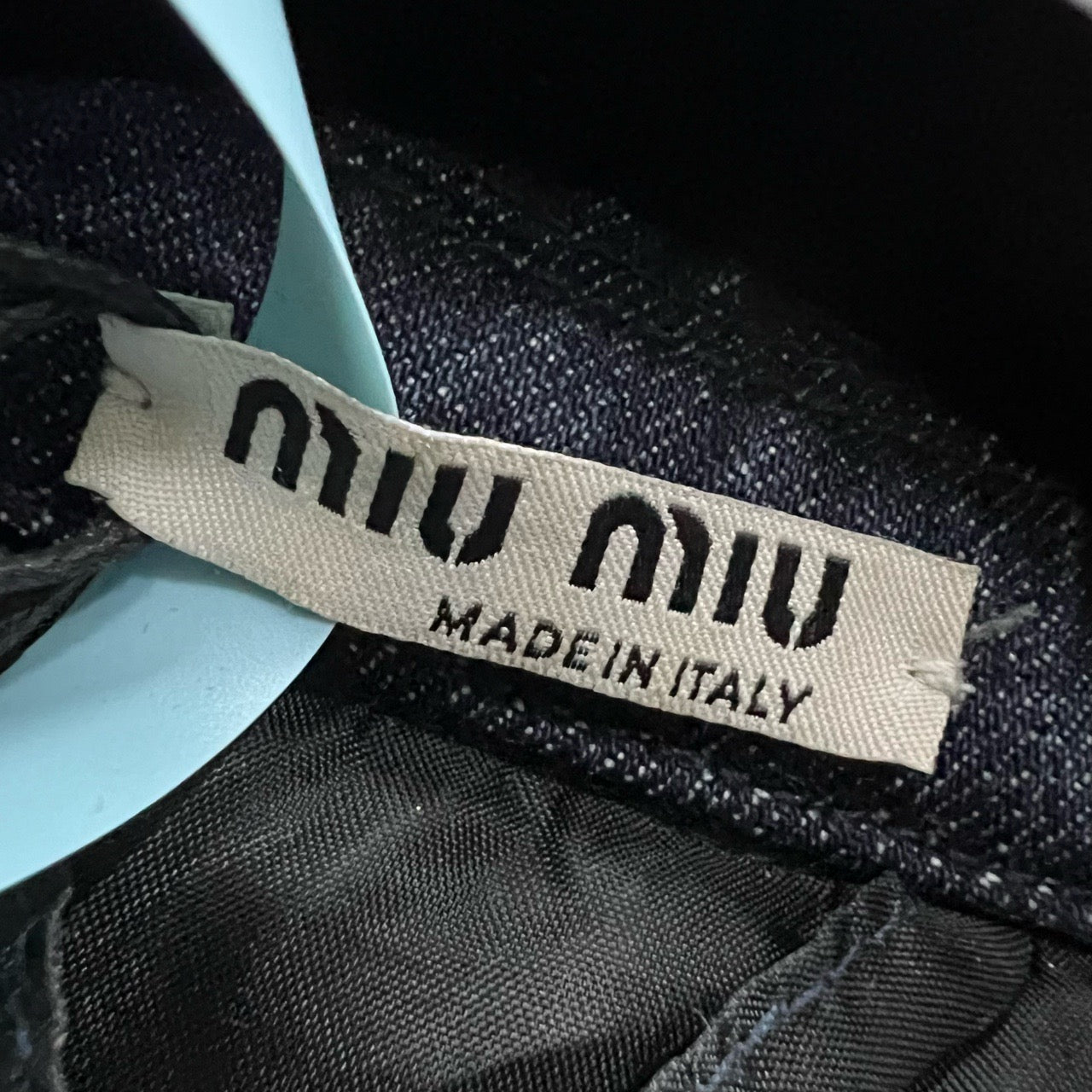 Miu Miu Washed Denim Padded Jacket- 100% new