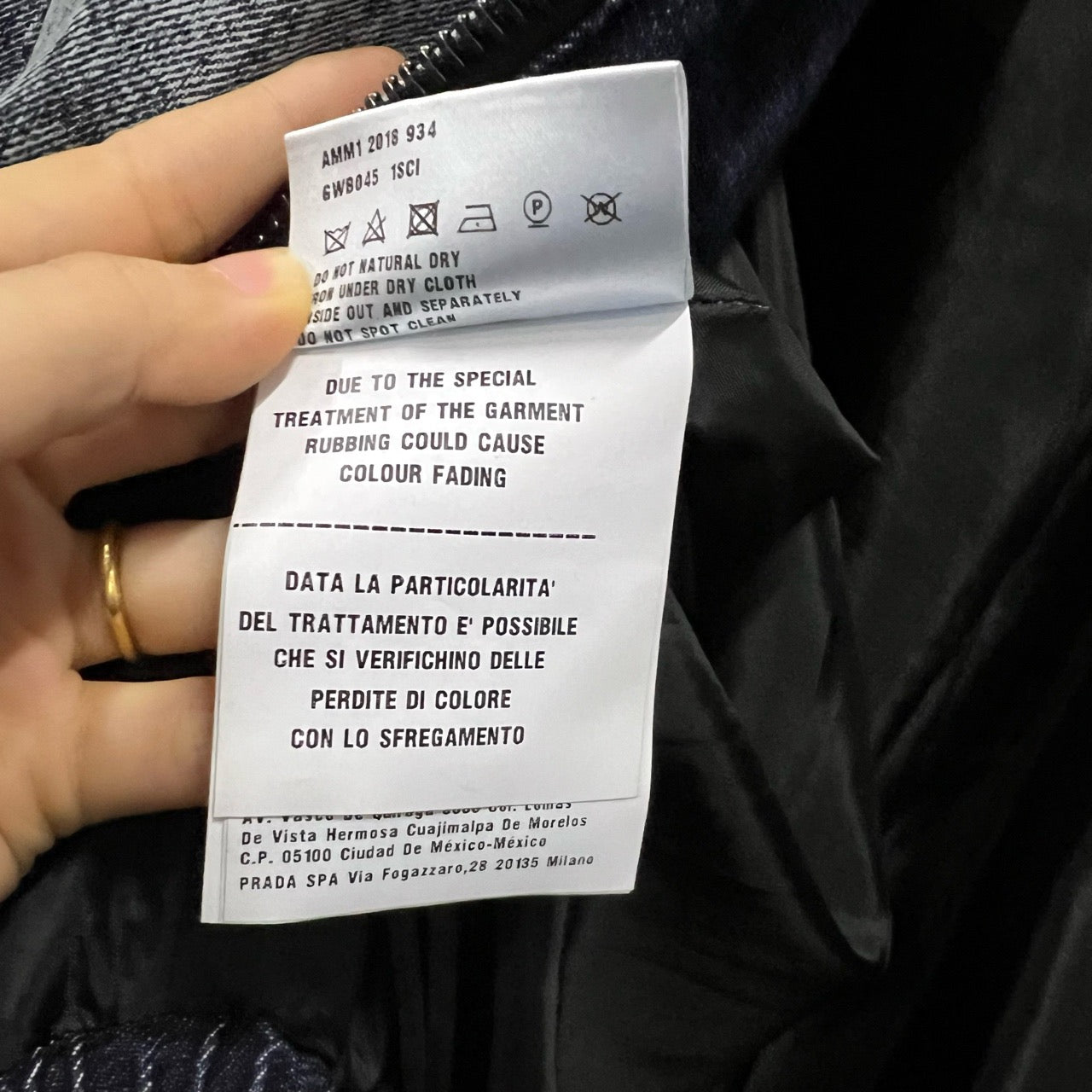 Miu Miu Washed Denim Padded Jacket- 100% new