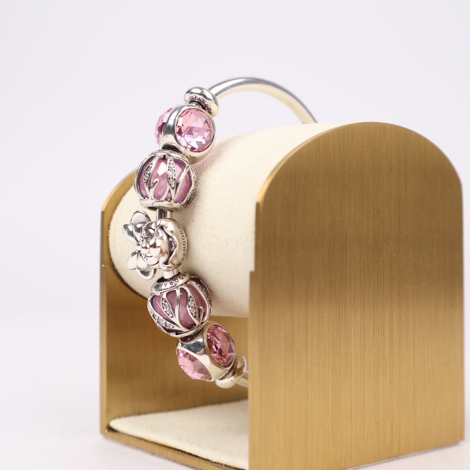 J1305 Pandora Pink Sparkle Fantasy Bracelet Set- Pre Owned