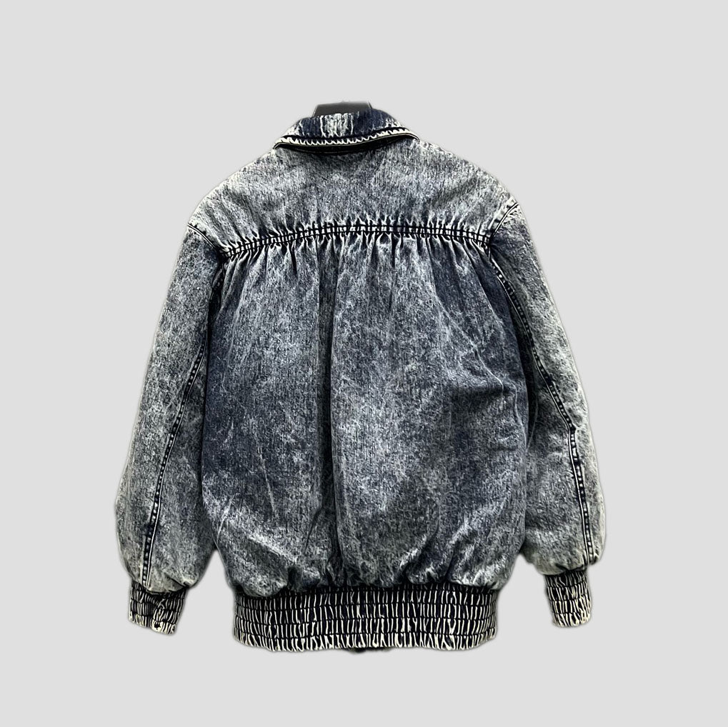 Miu Miu Washed Denim Padded Jacket- 100% new
