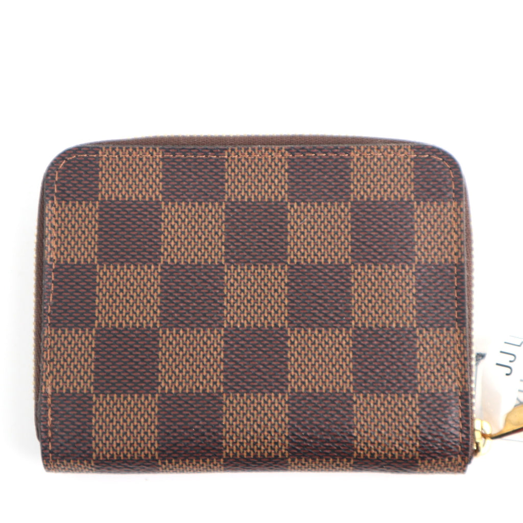 C2588 Louis Vuitton Coin Purse Damier Ebene Zippy Coin Purse | Pre-Owned Excellent Brown Coated canvas Damier Ebene