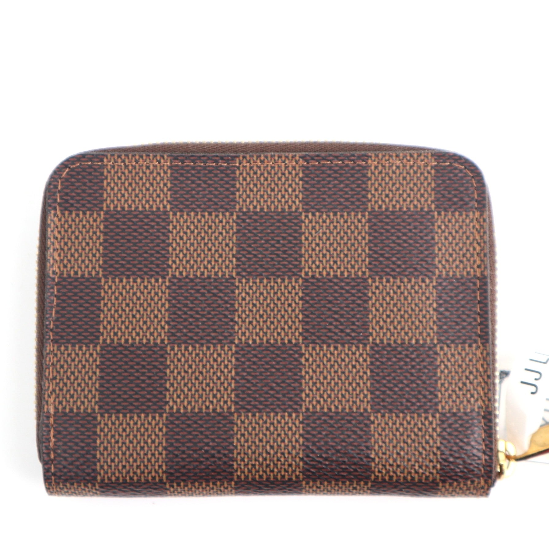 C2588 Louis Vuitton Coin Purse Damier Ebene Zippy Coin Purse | Pre-Owned Excellent Brown Coated canvas Damier Ebene