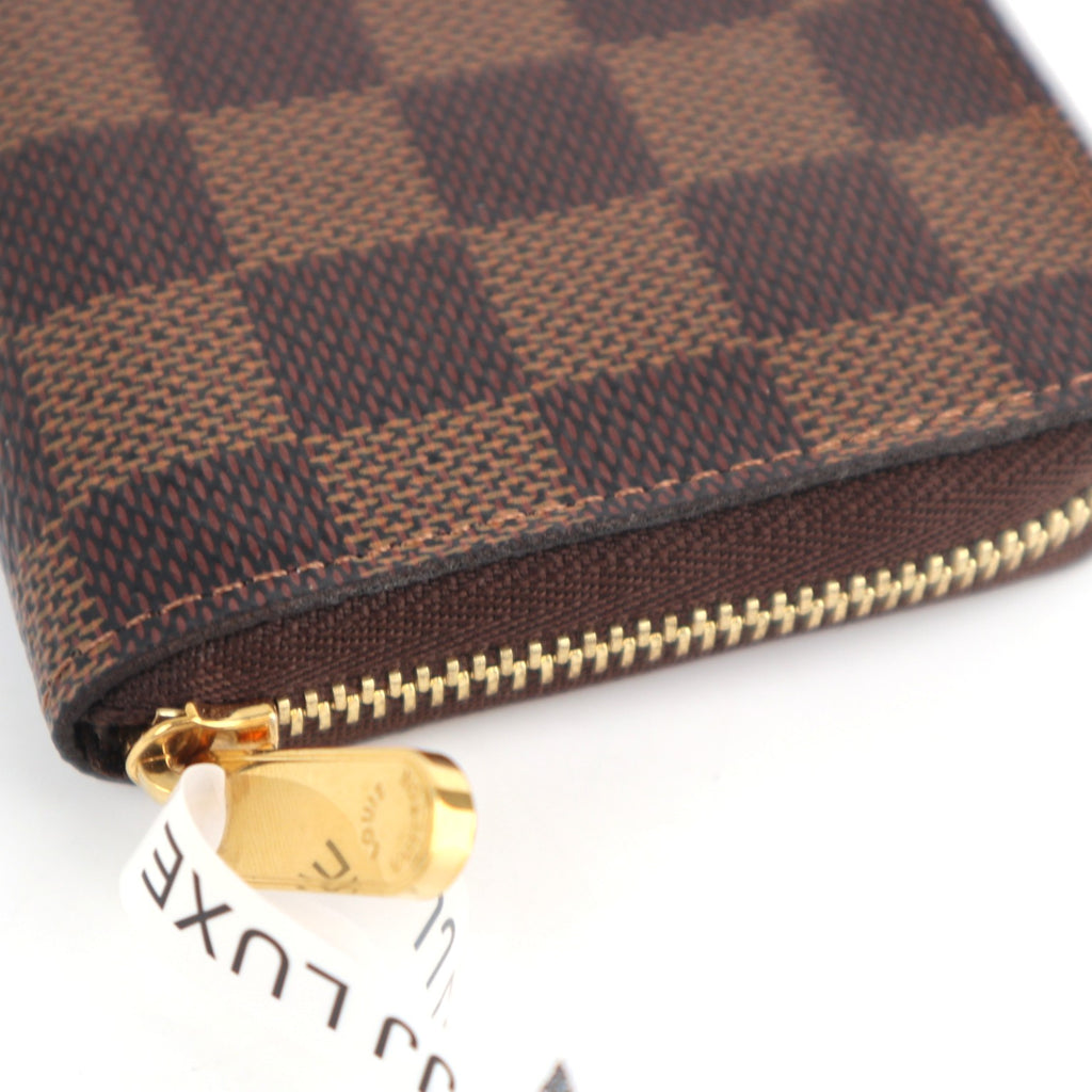 C2588 Louis Vuitton Coin Purse Damier Ebene Zippy Coin Purse | Pre-Owned Excellent Brown Coated canvas Damier Ebene