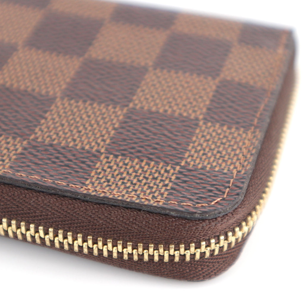 C2588 Louis Vuitton Coin Purse Damier Ebene Zippy Coin Purse | Pre-Owned Excellent Brown Coated canvas Damier Ebene