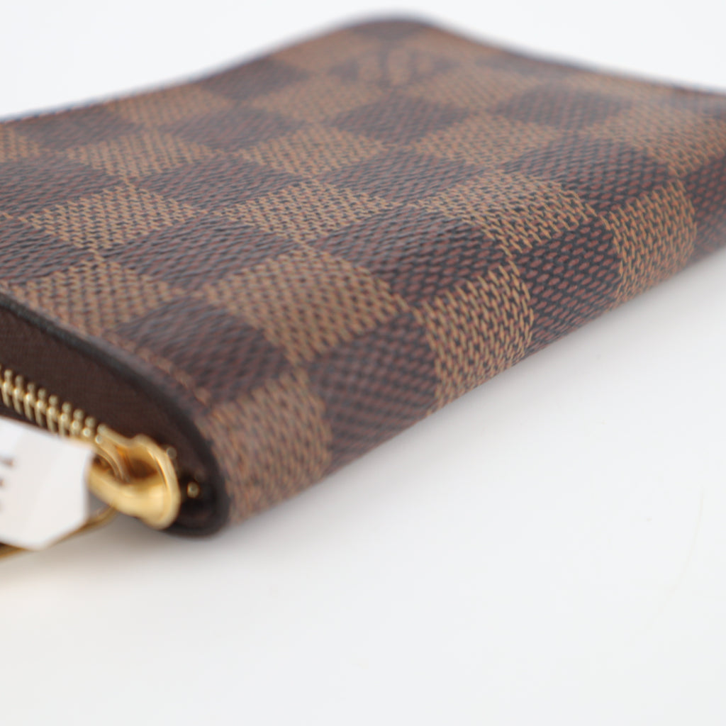 C2588 Louis Vuitton Coin Purse Damier Ebene Zippy Coin Purse | Pre-Owned Excellent Brown Coated canvas Damier Ebene