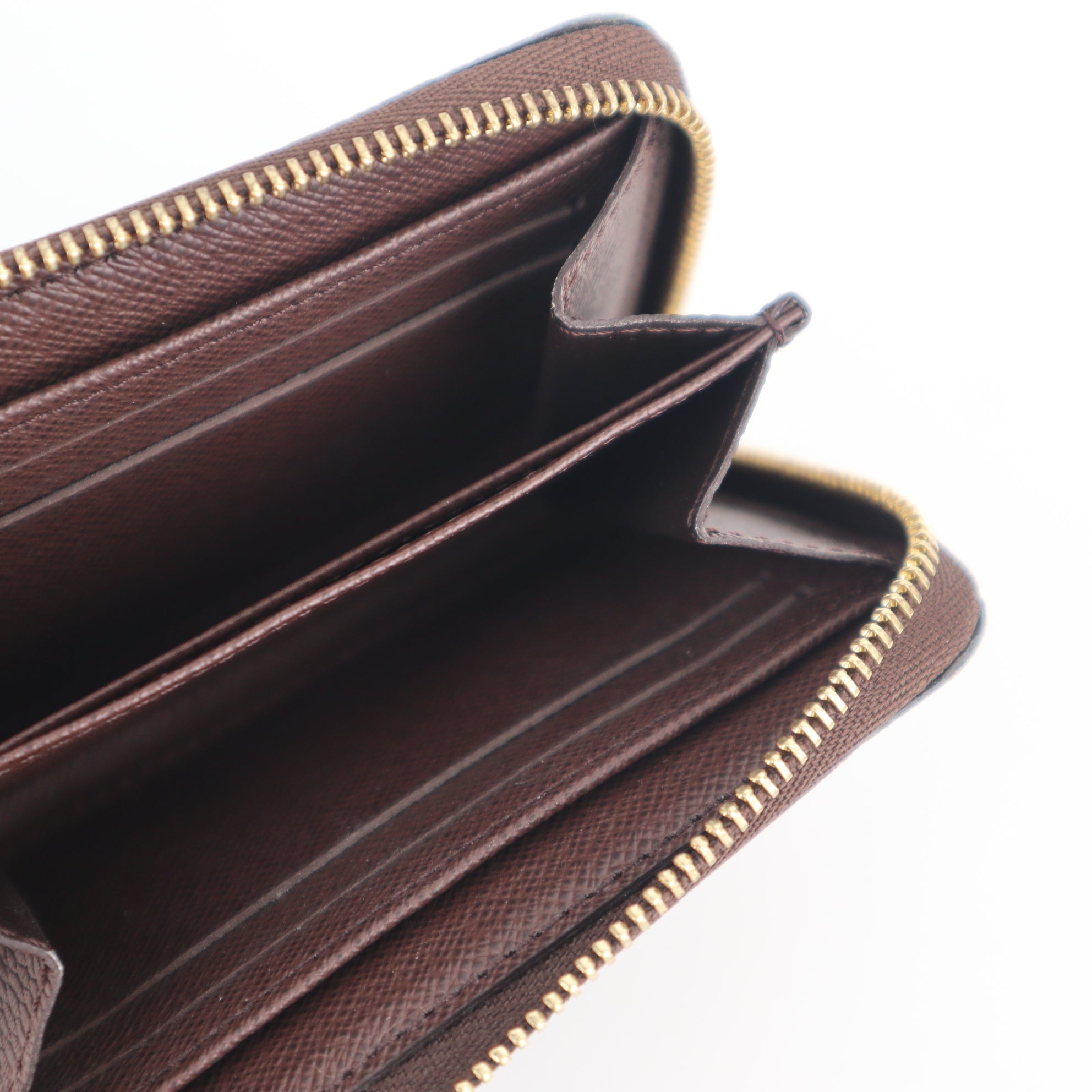 C2588 Louis Vuitton Coin Purse Damier Ebene Zippy Coin Purse | Pre-Owned Excellent Brown Coated canvas Damier Ebene