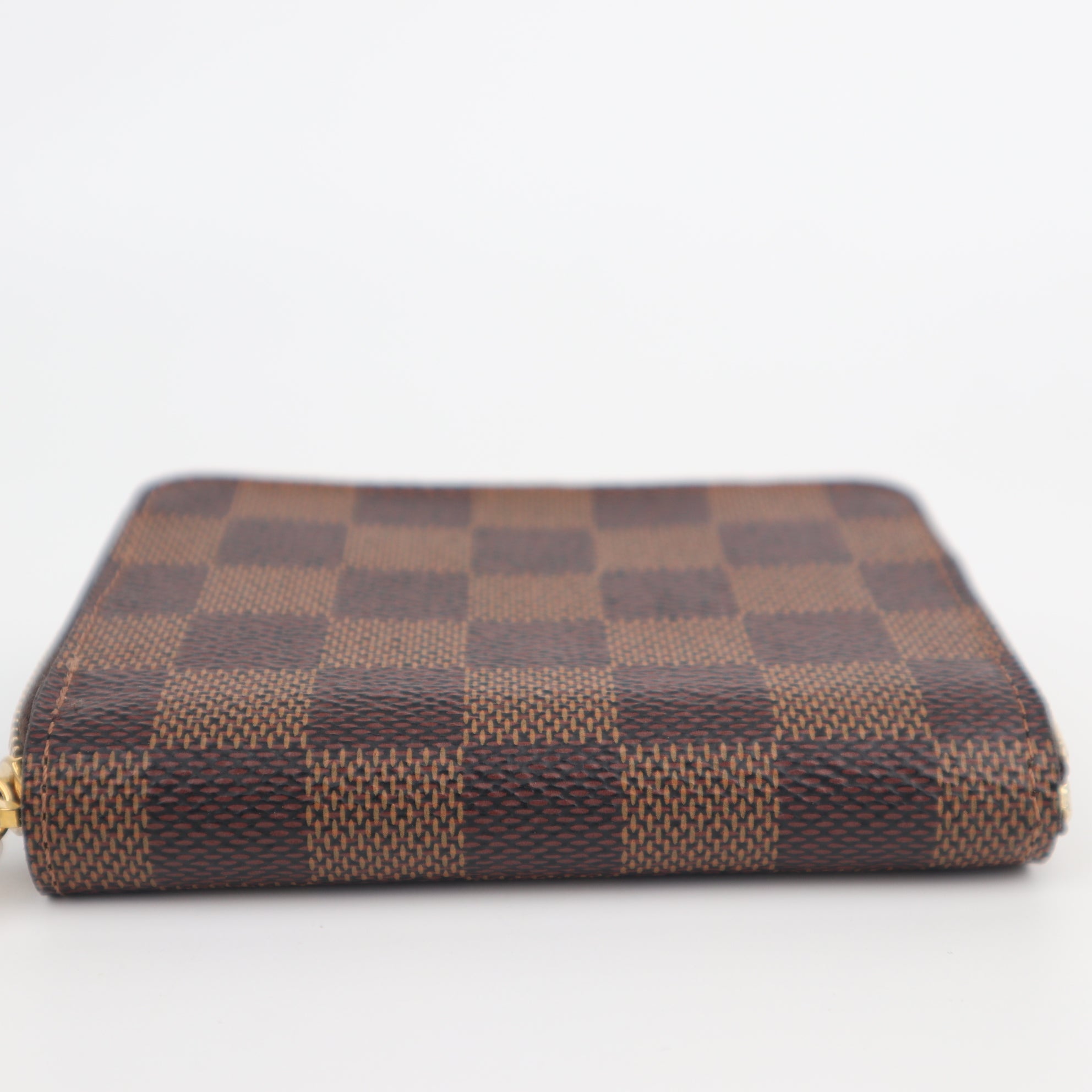 C2588 Louis Vuitton Coin Purse Damier Ebene Zippy Coin Purse | Pre-Owned Excellent Brown Coated canvas Damier Ebene