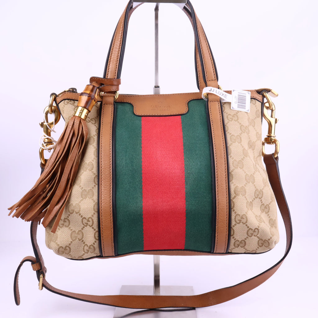 J2715 Gucci Shoulder Bag Raina Tote bag | Pre-Owned Like New Canvas / leather