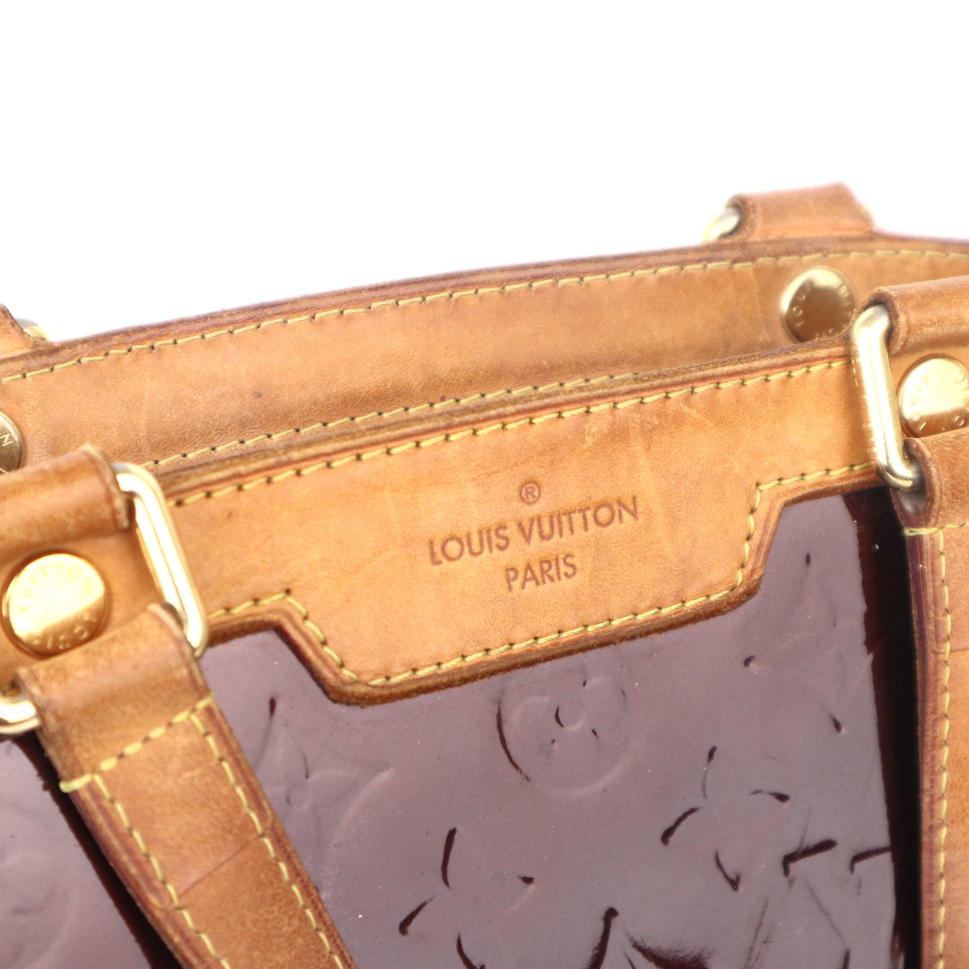 C1131 Louis Vuitton Monogram Vernis Brea GM Bag-Pre Owned