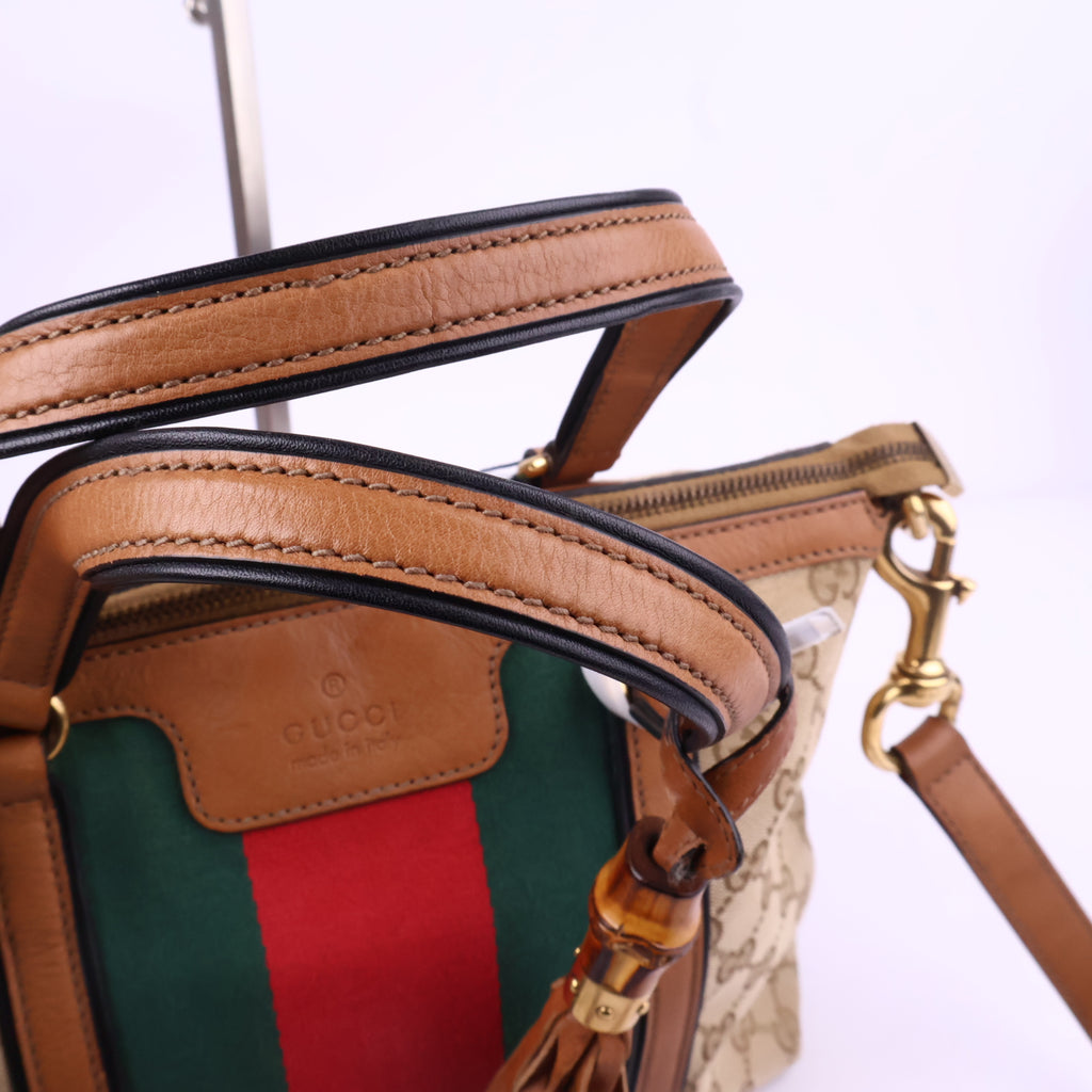 J2715 Gucci Shoulder Bag Raina Tote bag | Pre-Owned Like New Canvas / leather
