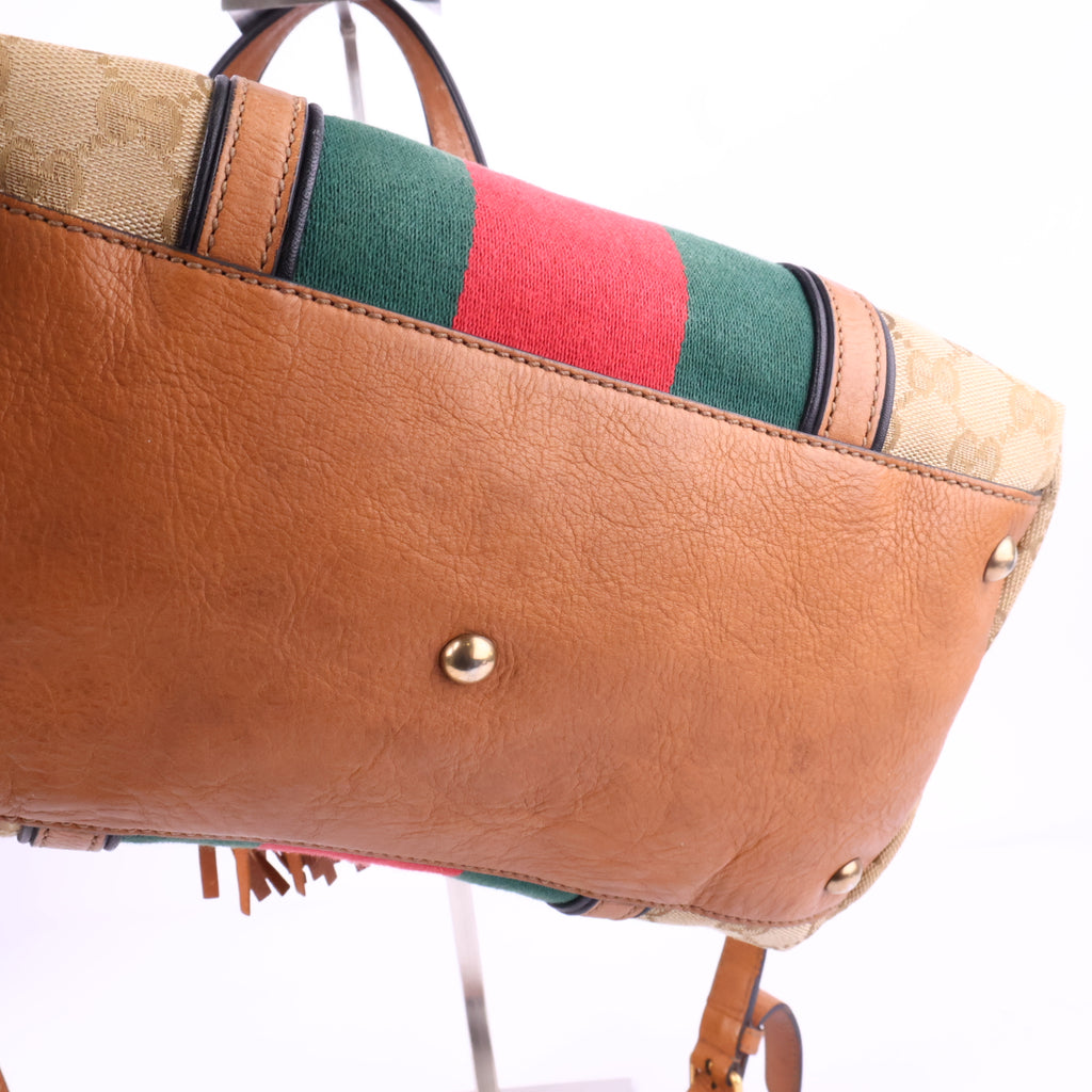 J2715 Gucci Shoulder Bag Raina Tote bag | Pre-Owned Like New Canvas / leather