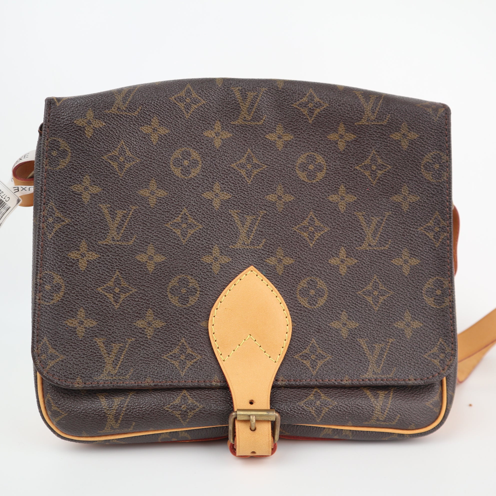 Louis Vuitton Monogram Cartouchiere GM Shoulder Bag C1733R | Pre-Owned Excellent Brown Monogram Canvas