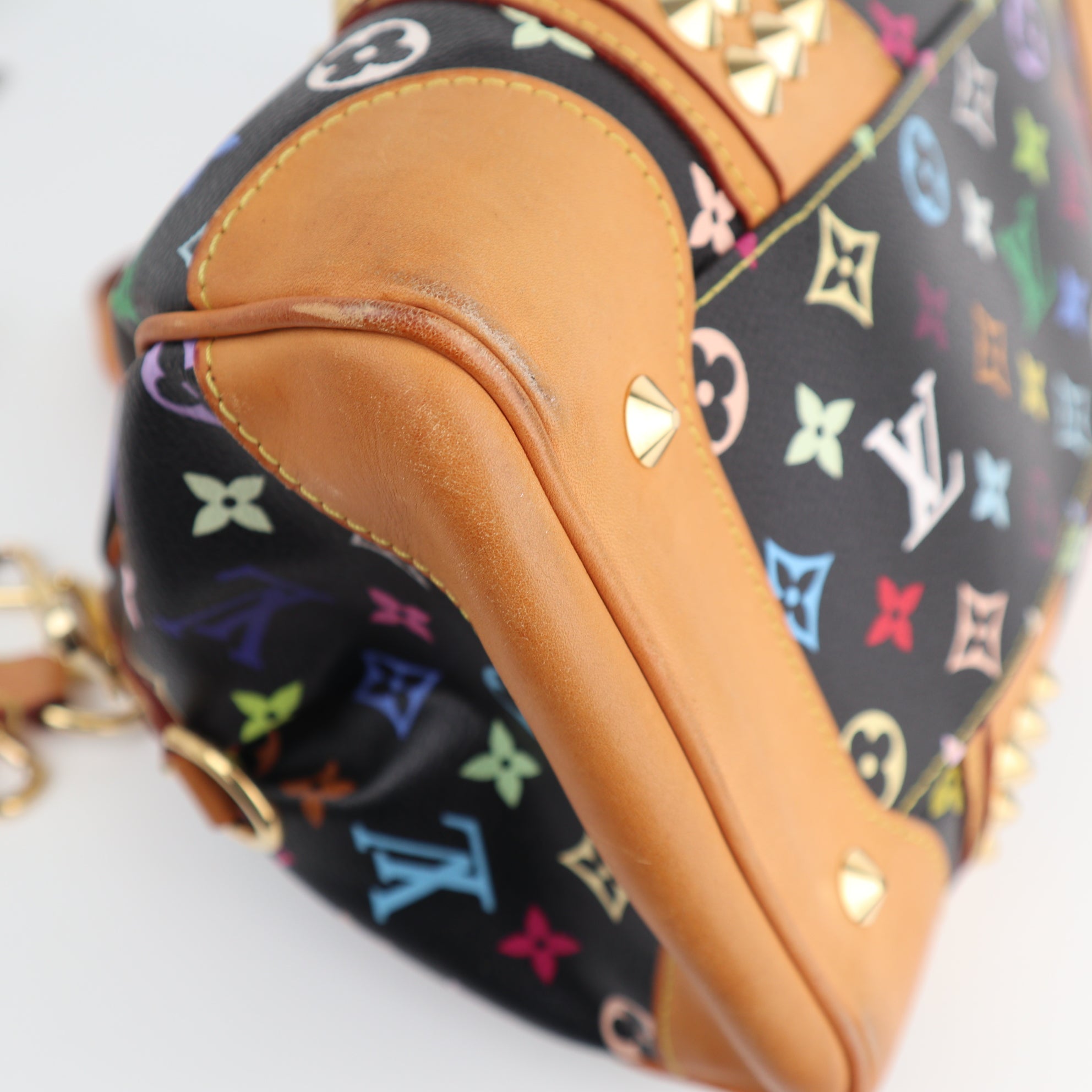 C2596 Louis Vuitton Top Handle Bag Louis Vuitton x Takashi Murakami Monogram Multicolore Courtney M | Pre-Owned Very Good Multicolour Coated canvas Monogram Multicolore