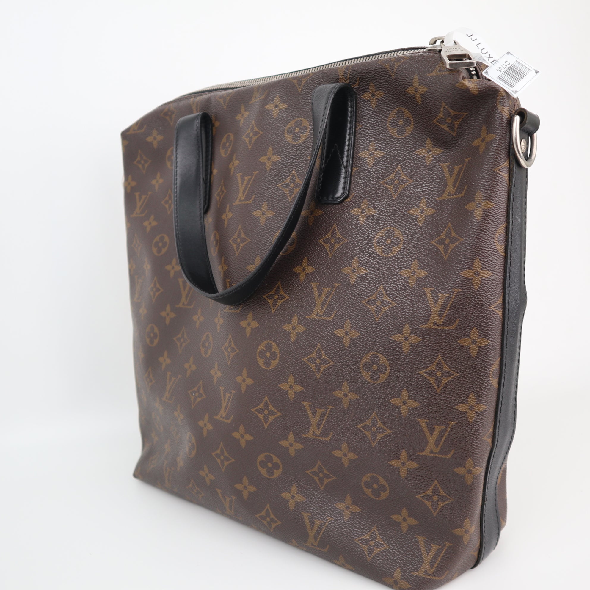Louis Vuitton Monogram Macassar Canvas Kitan Shoulder Bag C1735 | Pre-Owned Very Good Black Monogram, Macassar Canvas