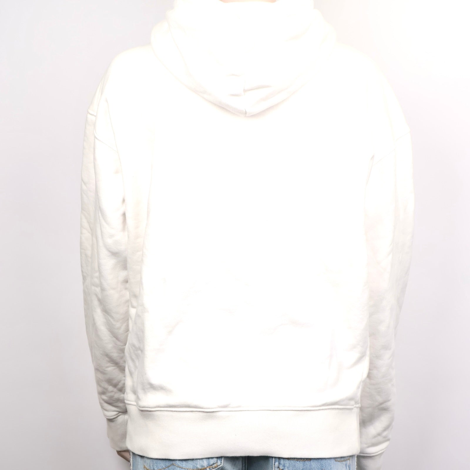 J1284# Dior Cream Cotton Graphic Hooded Sweatshirt- Pre Owned