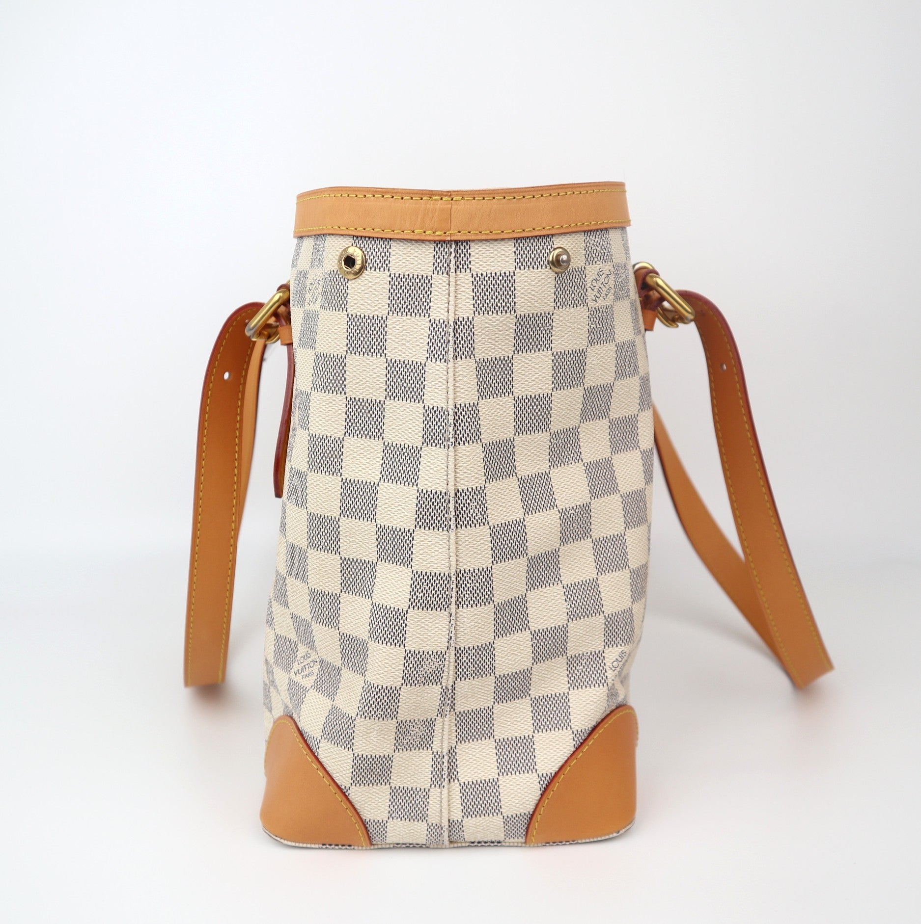 C1136 Louis Vuitton Damier Azur Canvas Hampstead MM Bag-Pre Owned