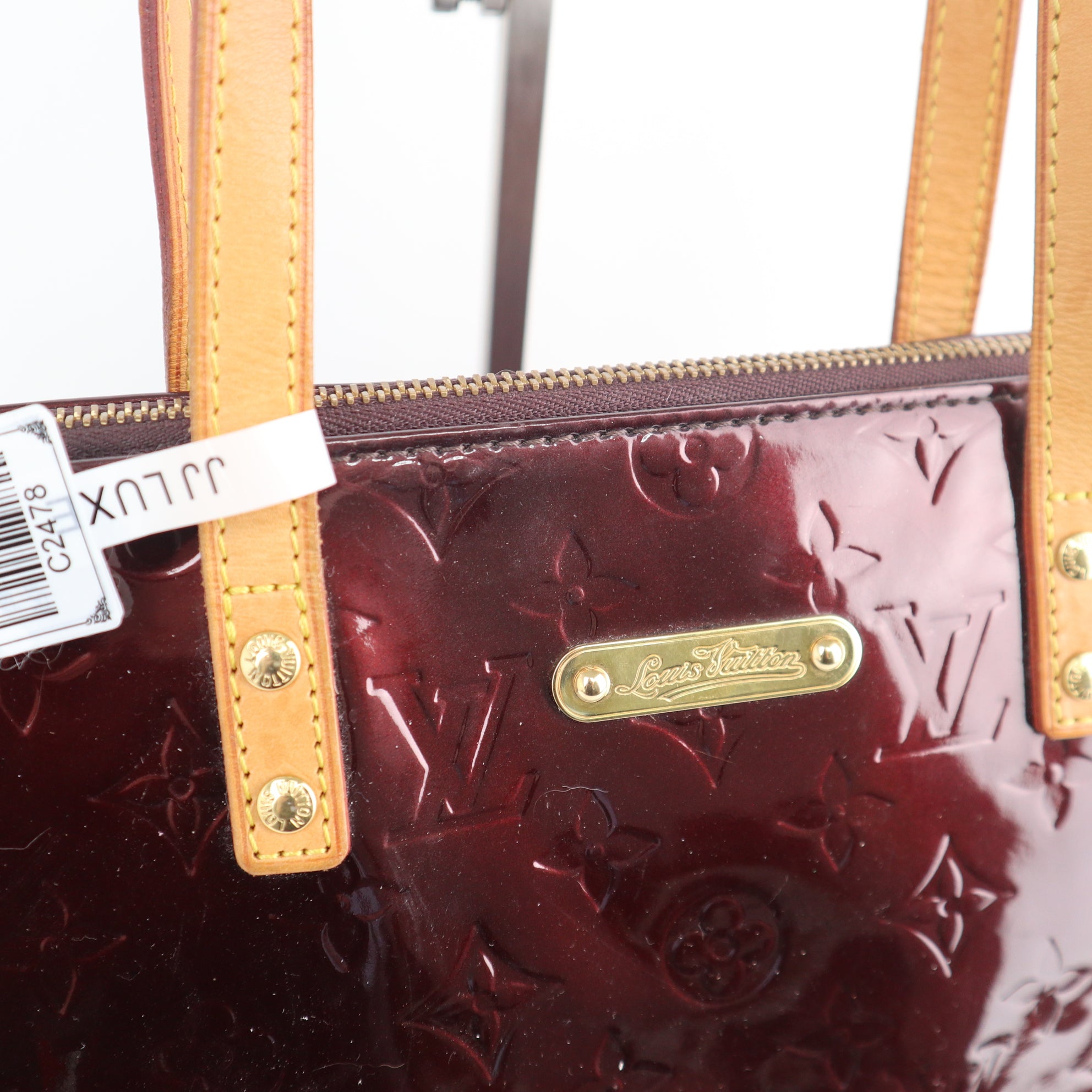 C2478 Louis Vuitton Shoulder Bag Monogram Vernis Bellevue GM Amarante | Pre-Owned Very Good Amarante Monogram Vernis patent leather Monogram Vernis